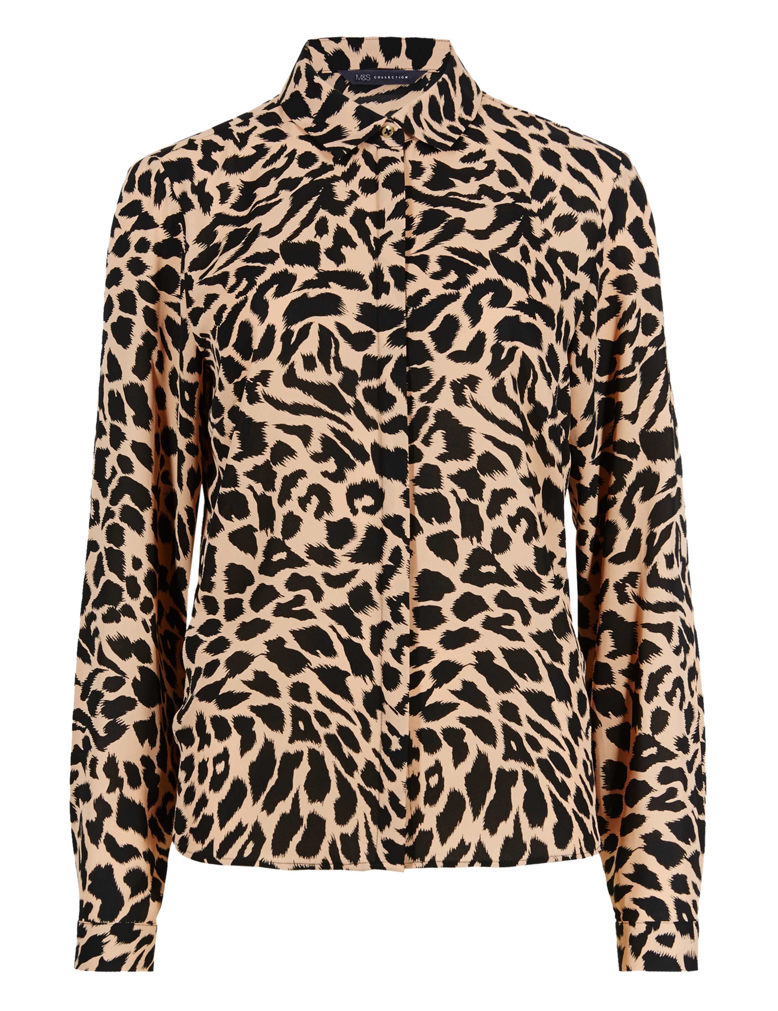 Animal Print Cropped Shirt 1 of 4