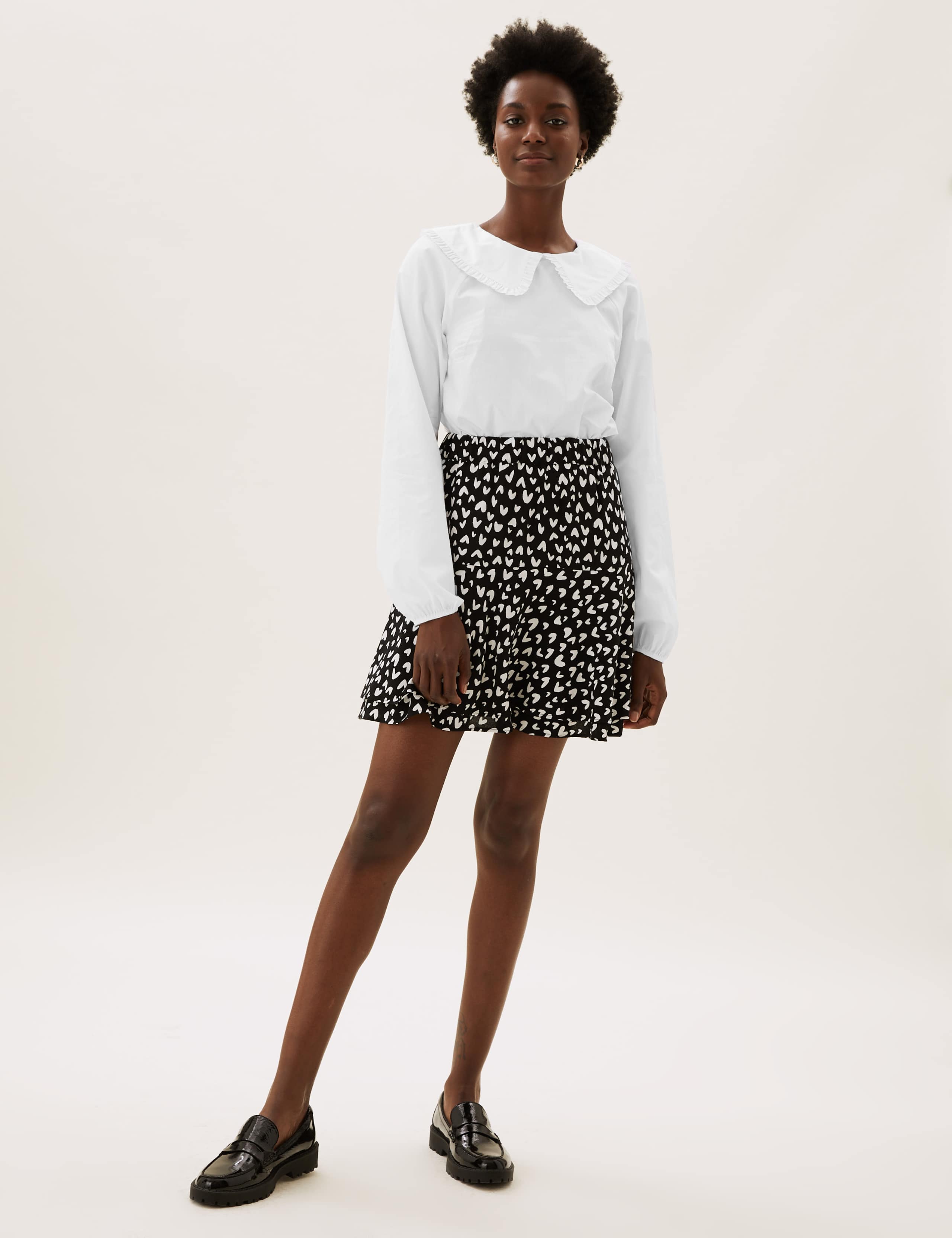 Pure Cotton Peter Pan Collar Blouse 3 of 5