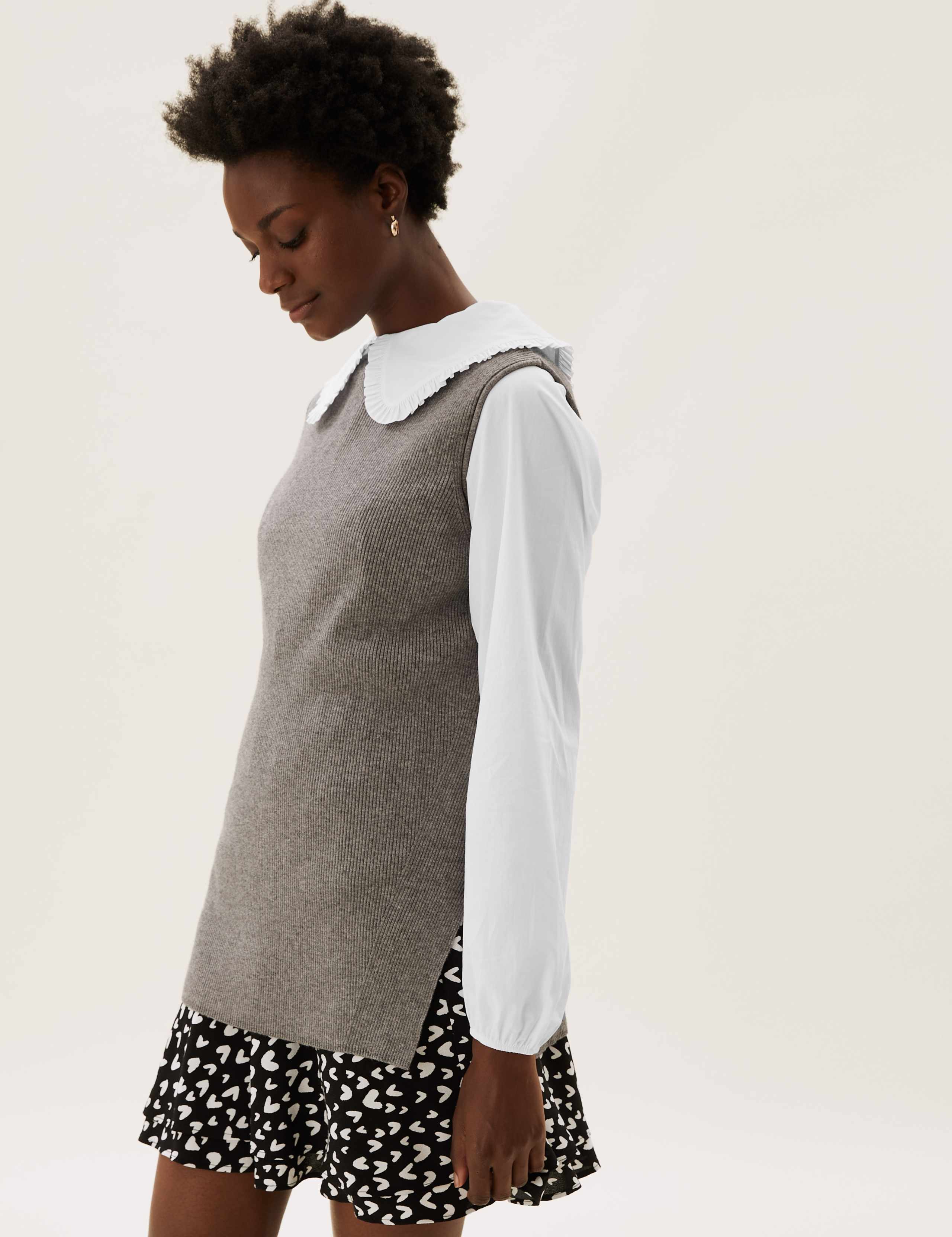 Pure Cotton Peter Pan Collar Blouse 4 of 5