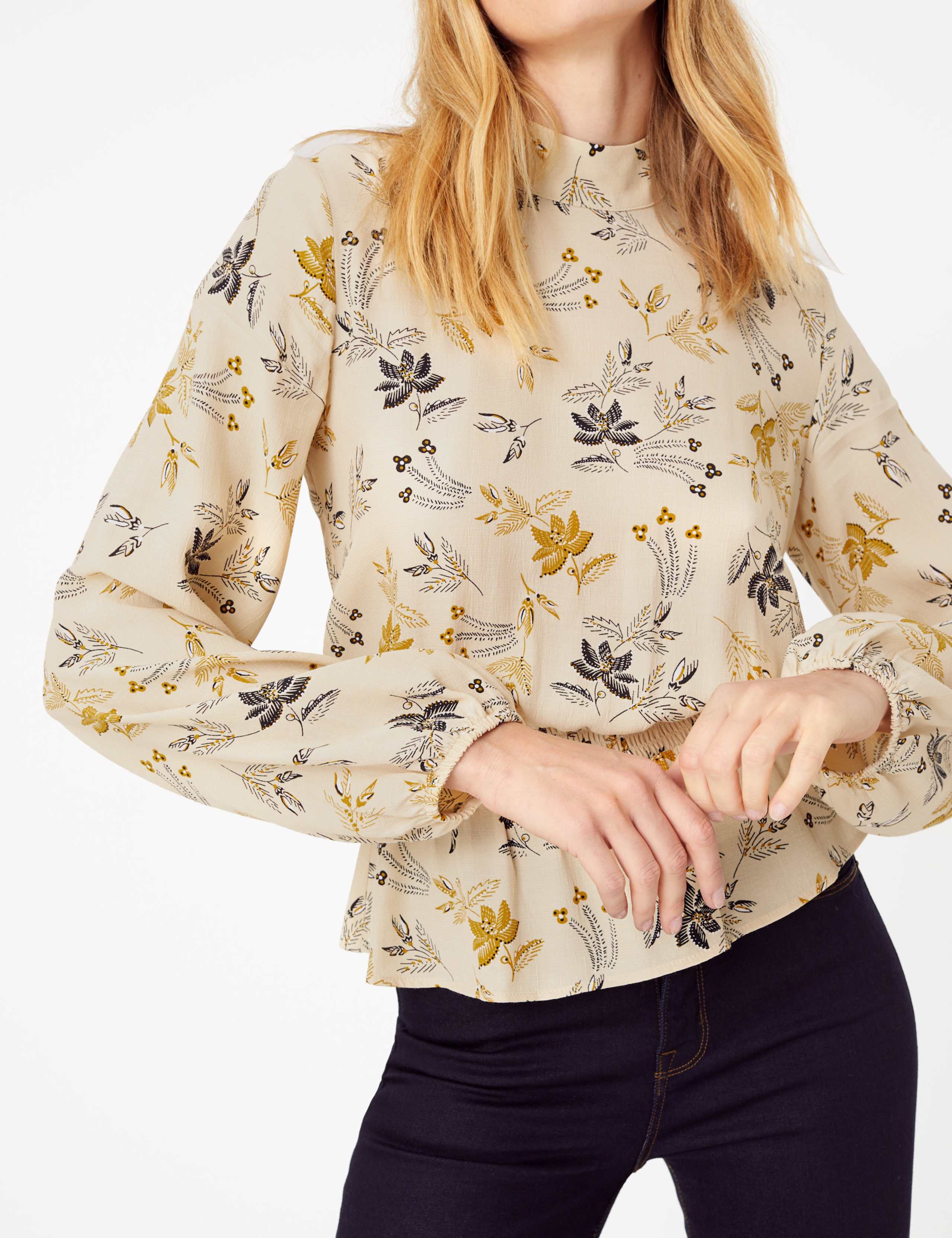 Printed Waisted Blouse 3 of 5