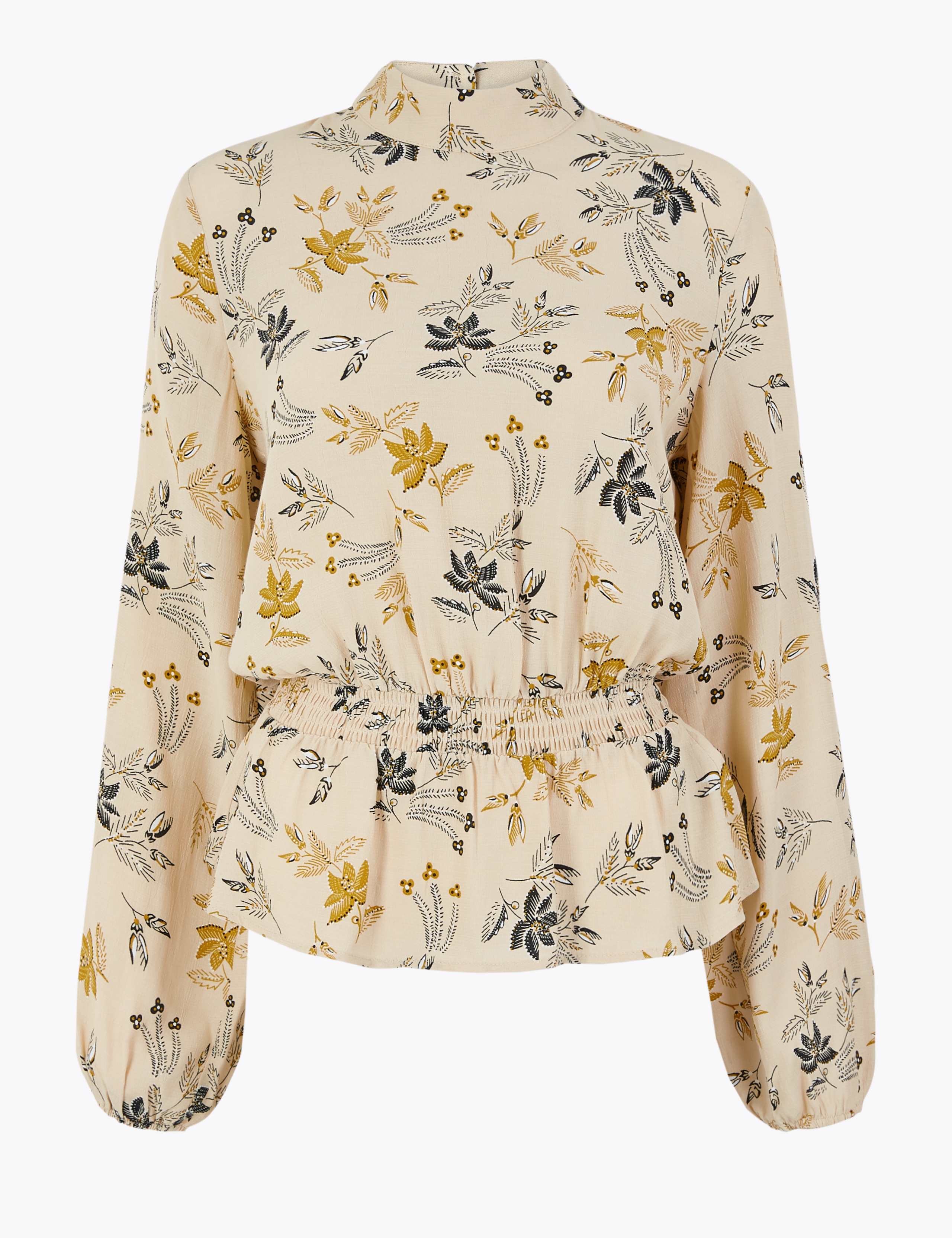 Printed Waisted Blouse 2 of 5