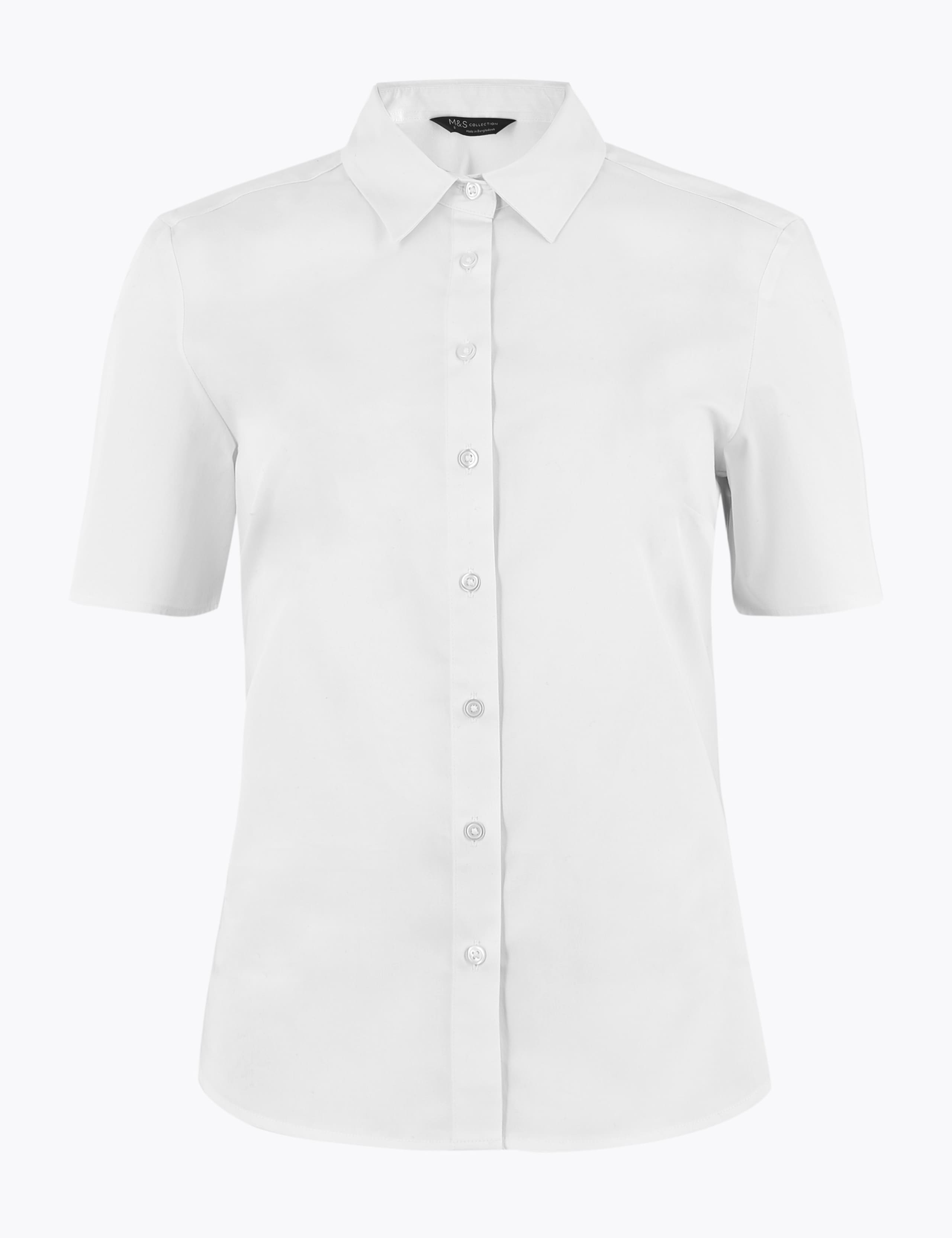 Cotton Rich Fitted Short Sleeve Shirt 2 of 4
