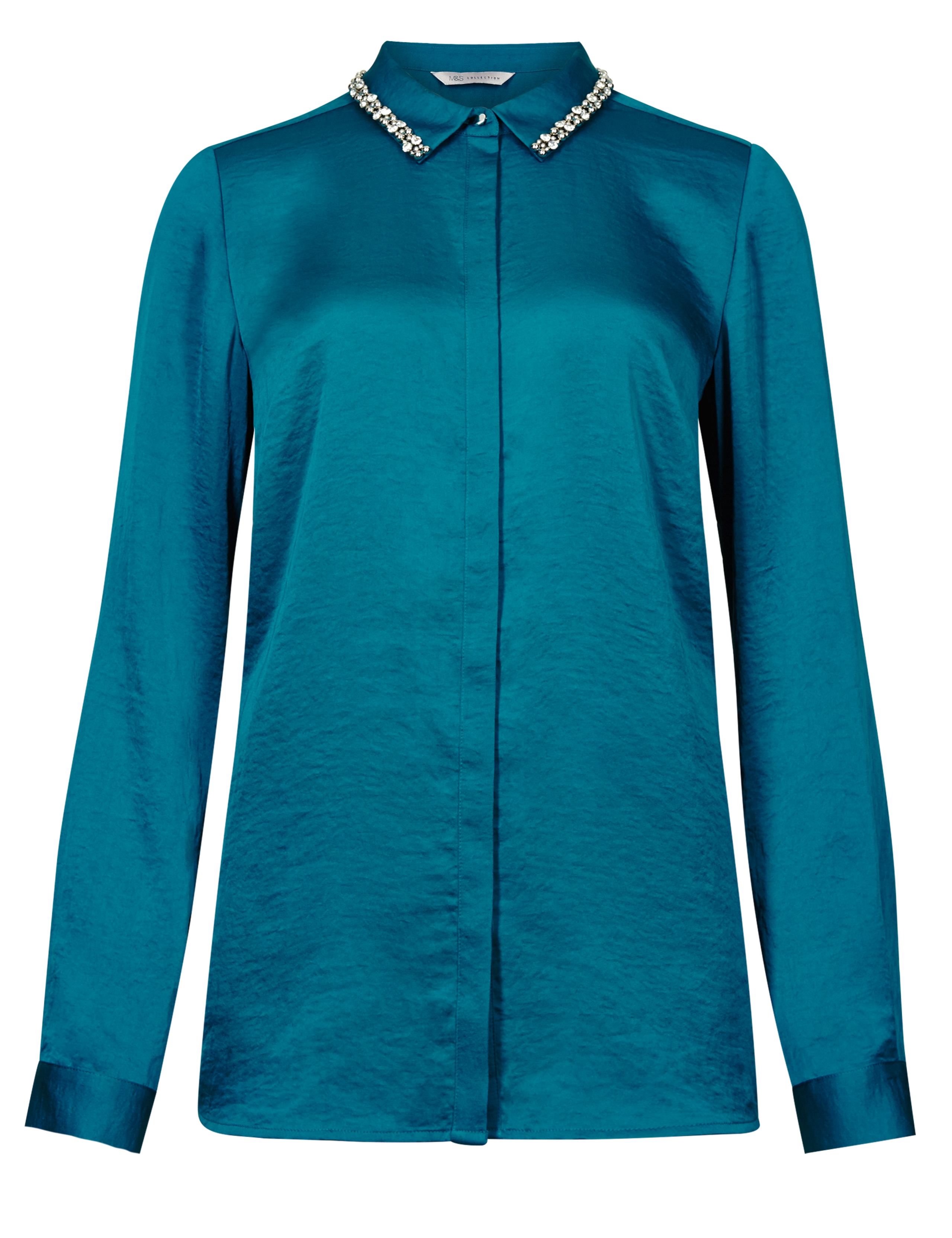 Embellished Collar Long Sleeve Shirt 2 of 5