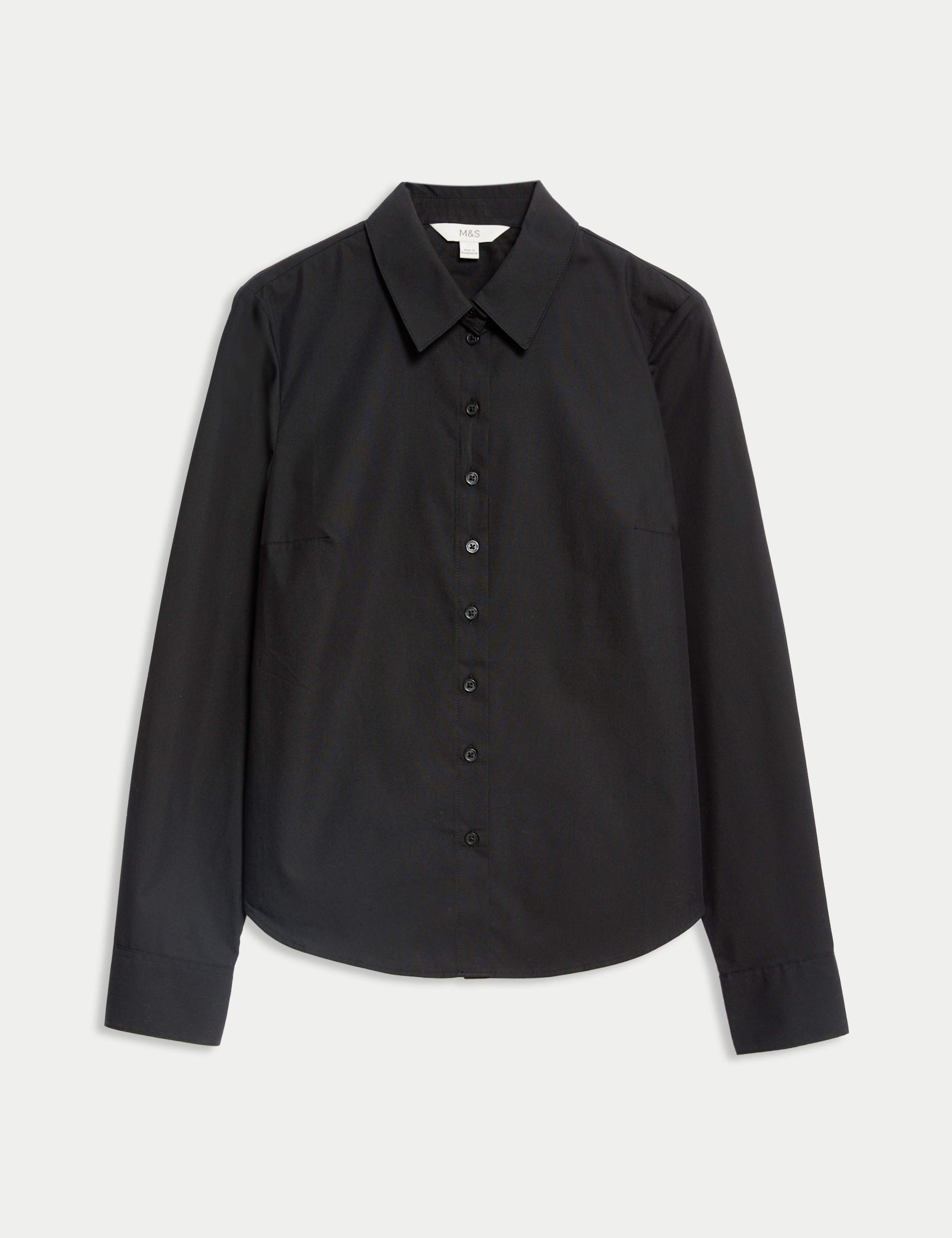 Cotton Rich Fitted Collared Shirt 2 of 5