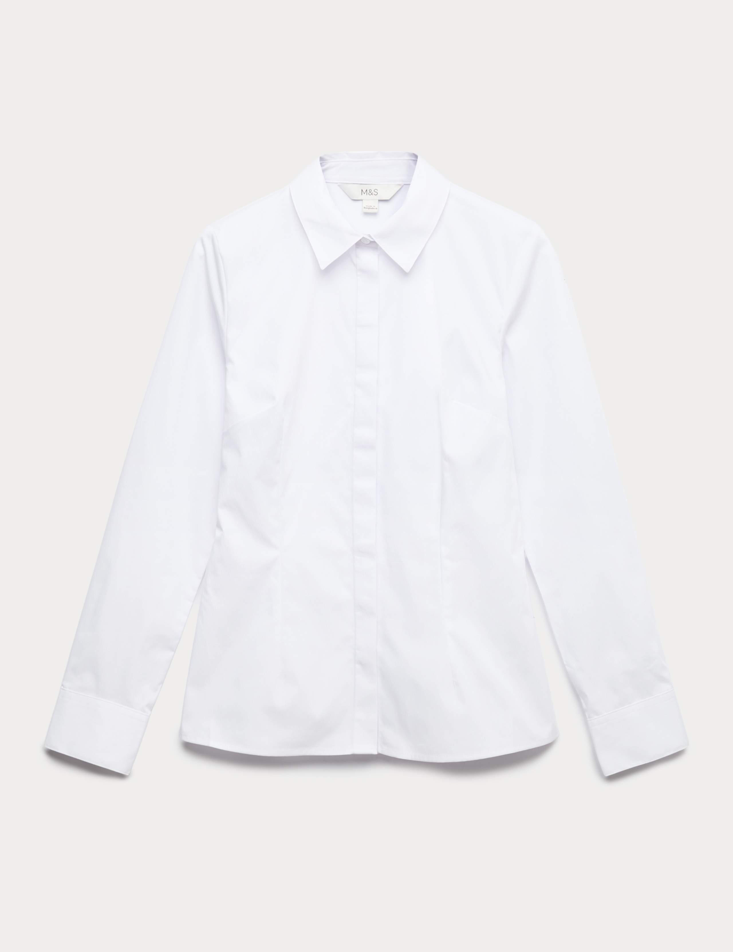 Cotton Rich Collared Fitted Shirt 2 of 6