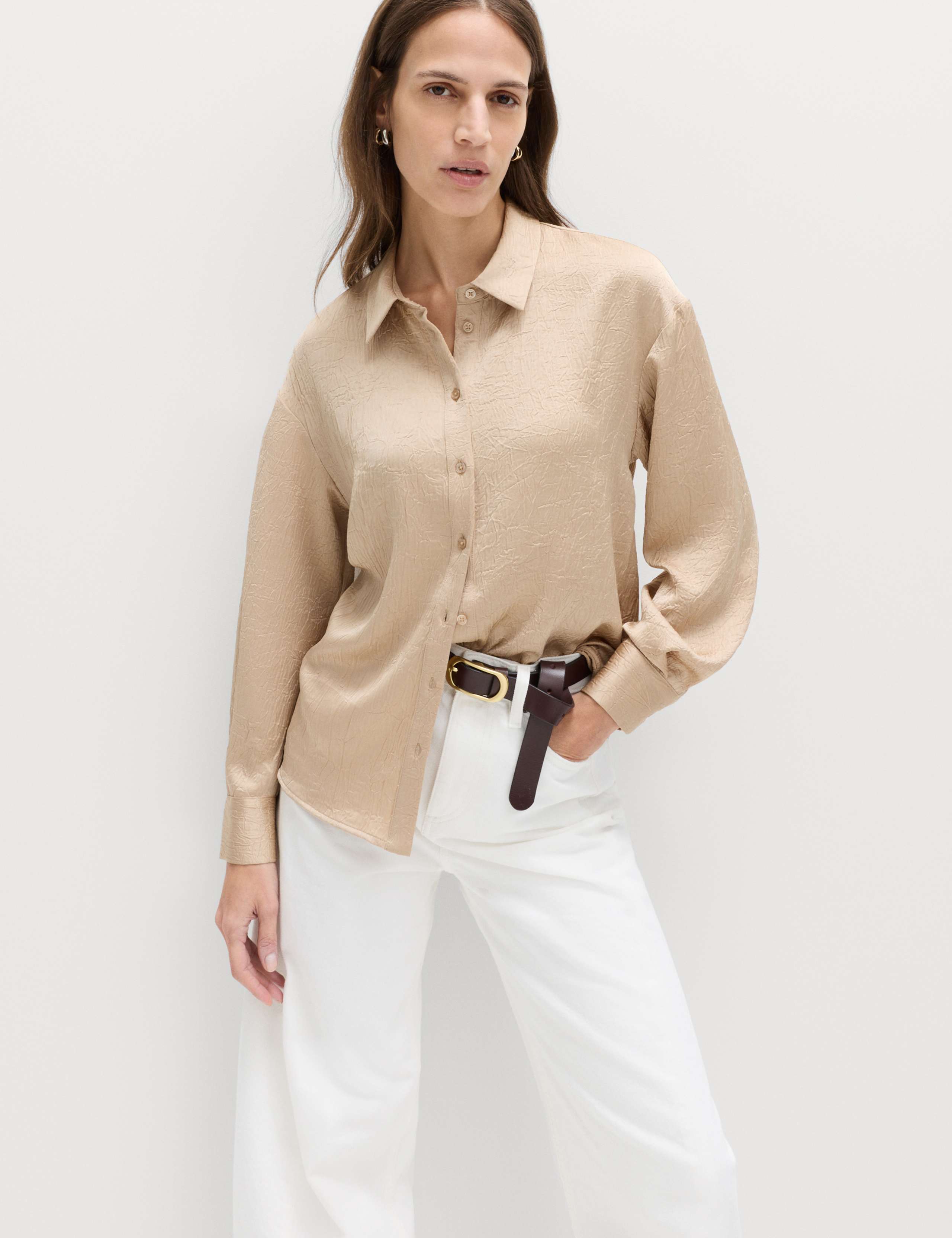 Textured Collared Button Through Shirt 3 of 6