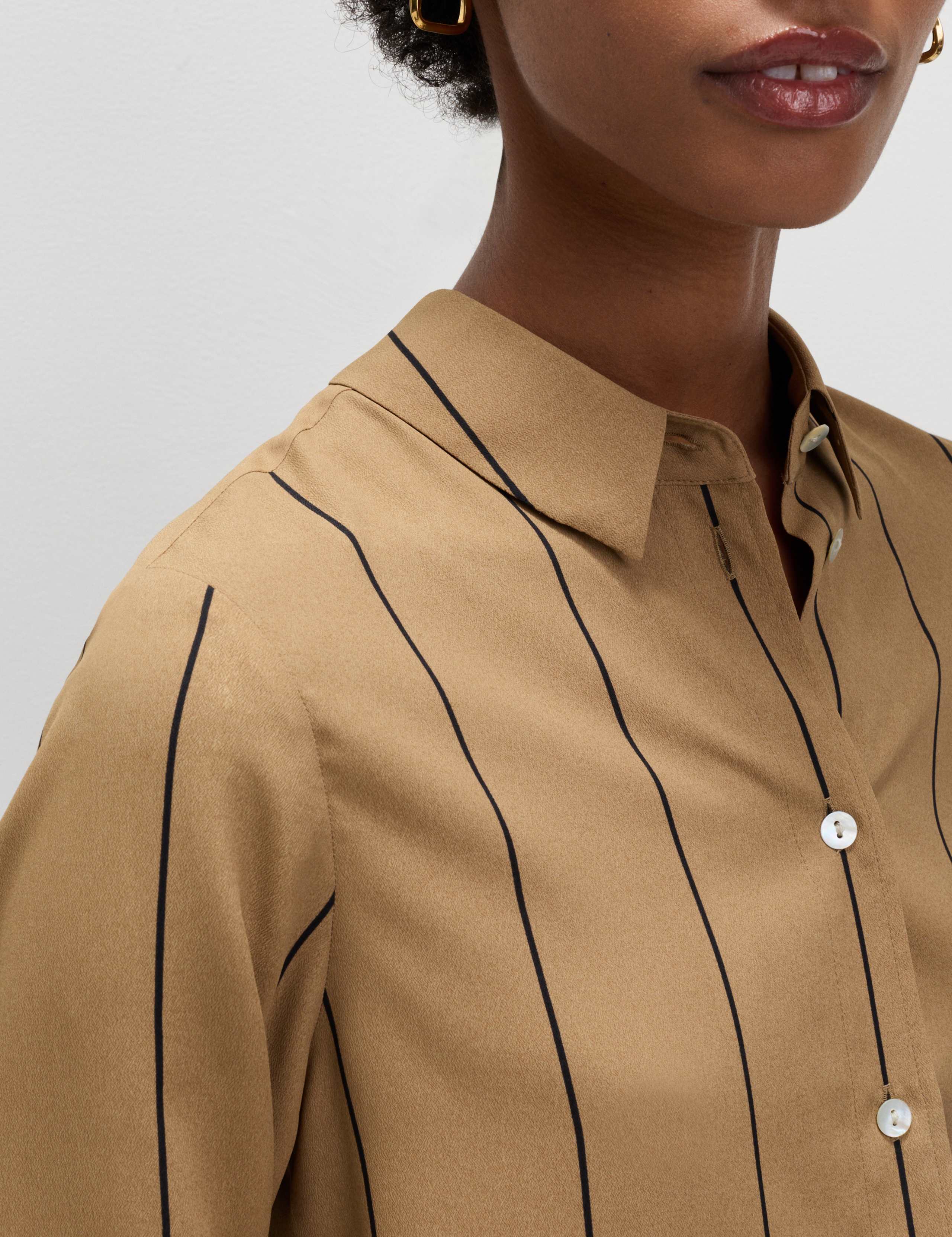 Striped Shirt Collared Shirt 3 of 6