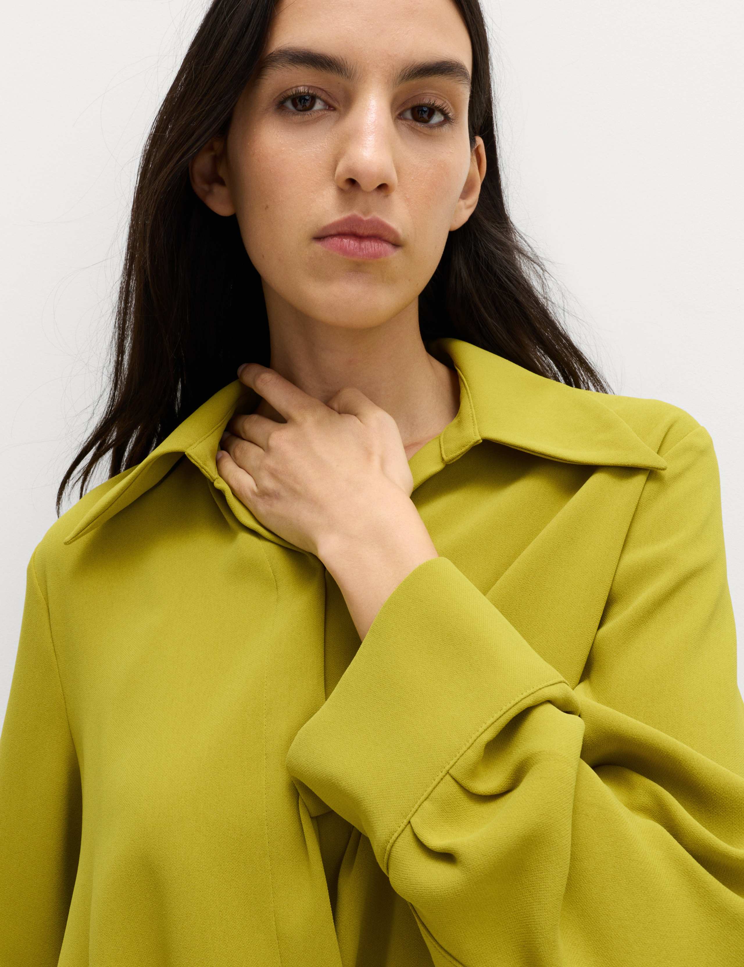 Collared Drape Wrap Shirt 5 of 6