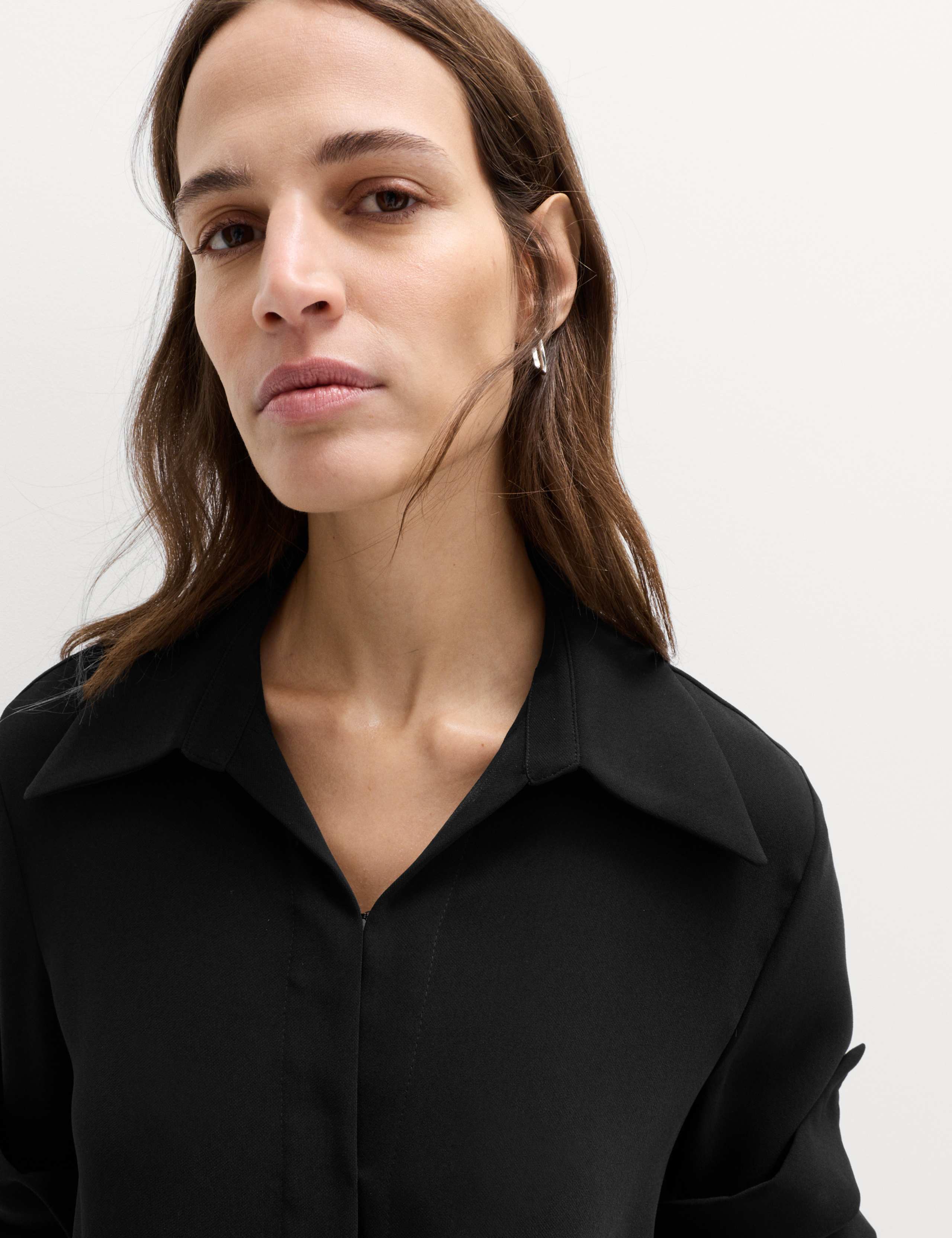 Collared Drape Wrap Shirt 4 of 5