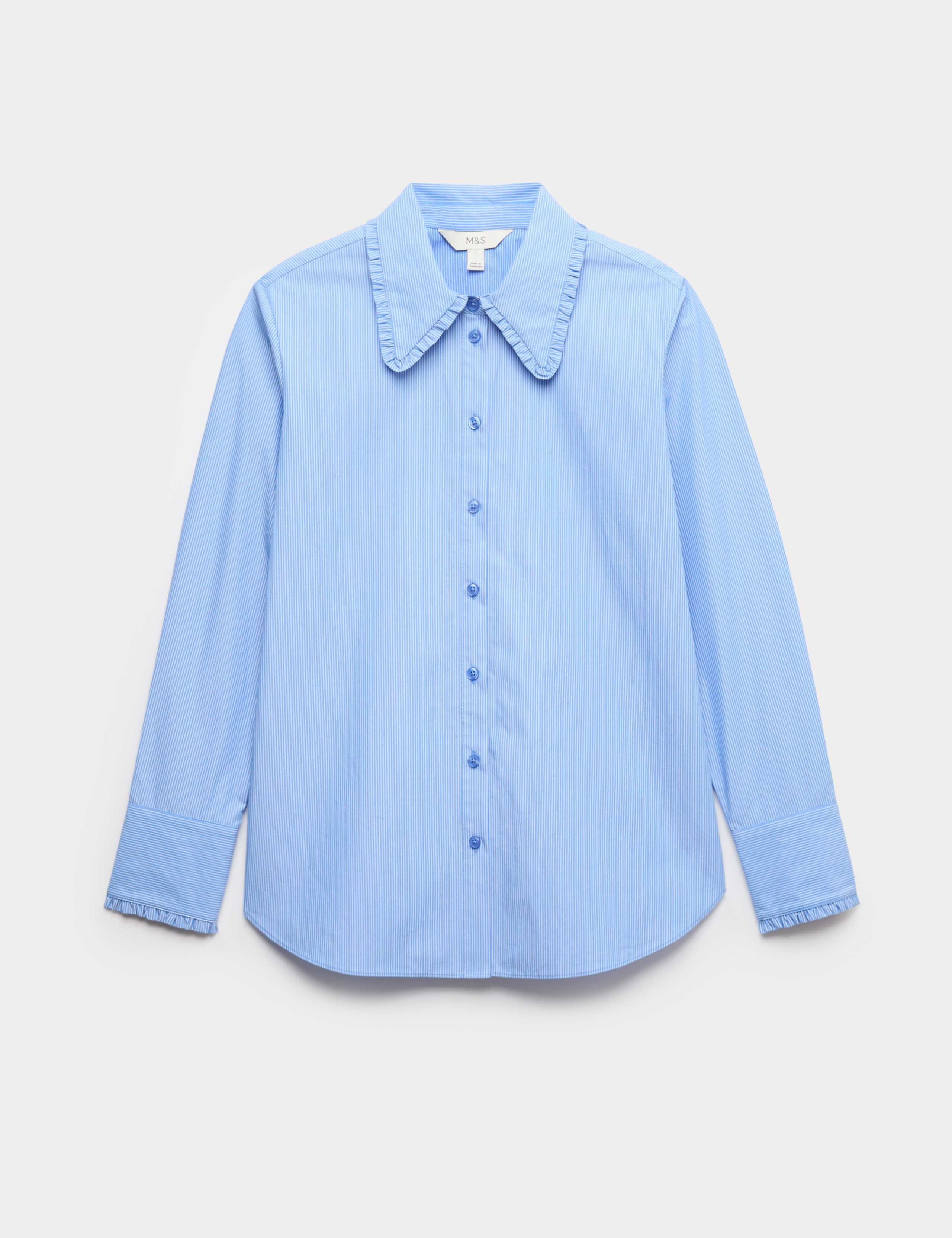 Collared Frill Detail Button Through Shirt 2 of 5