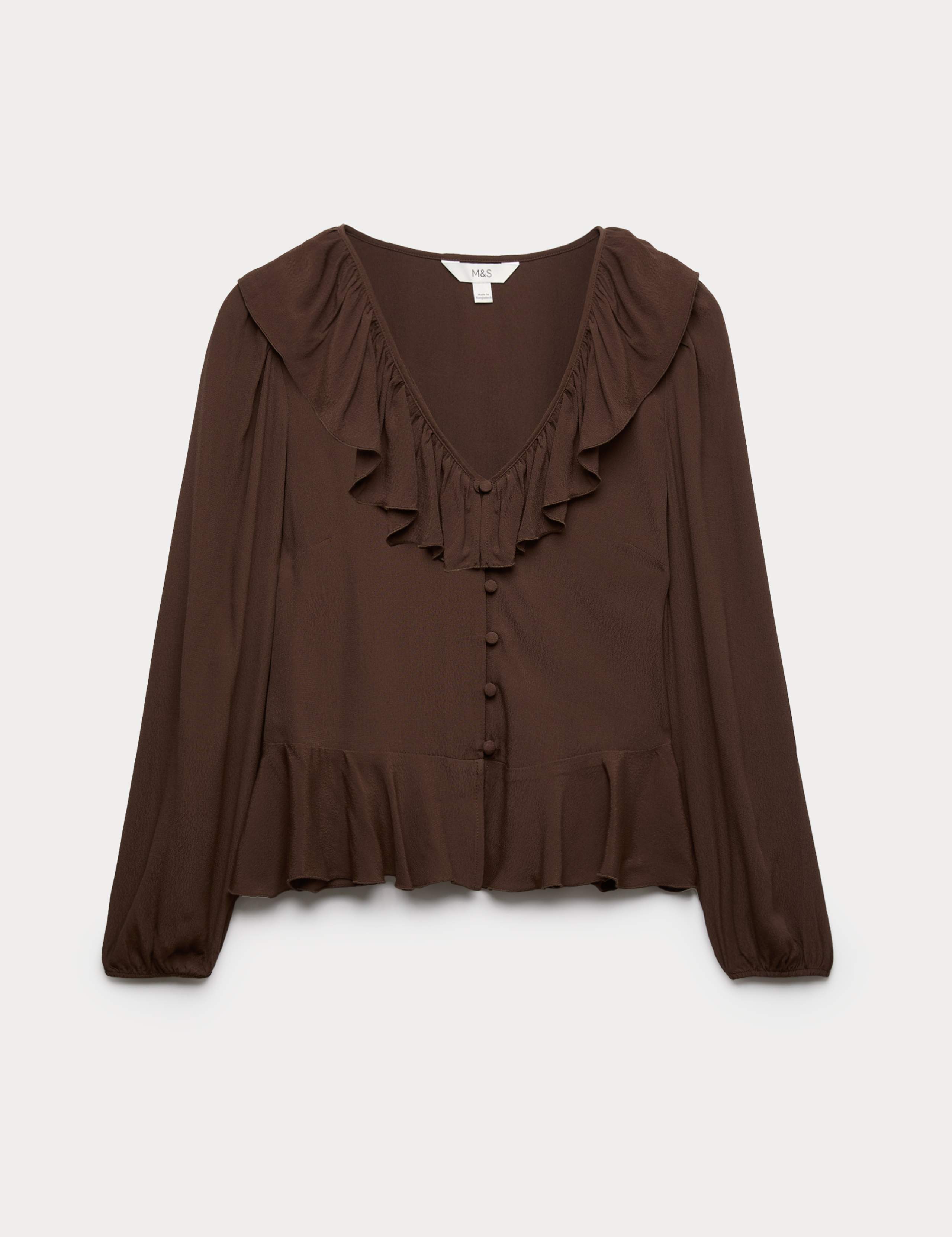Waisted Ruffle Blouse 2 of 5