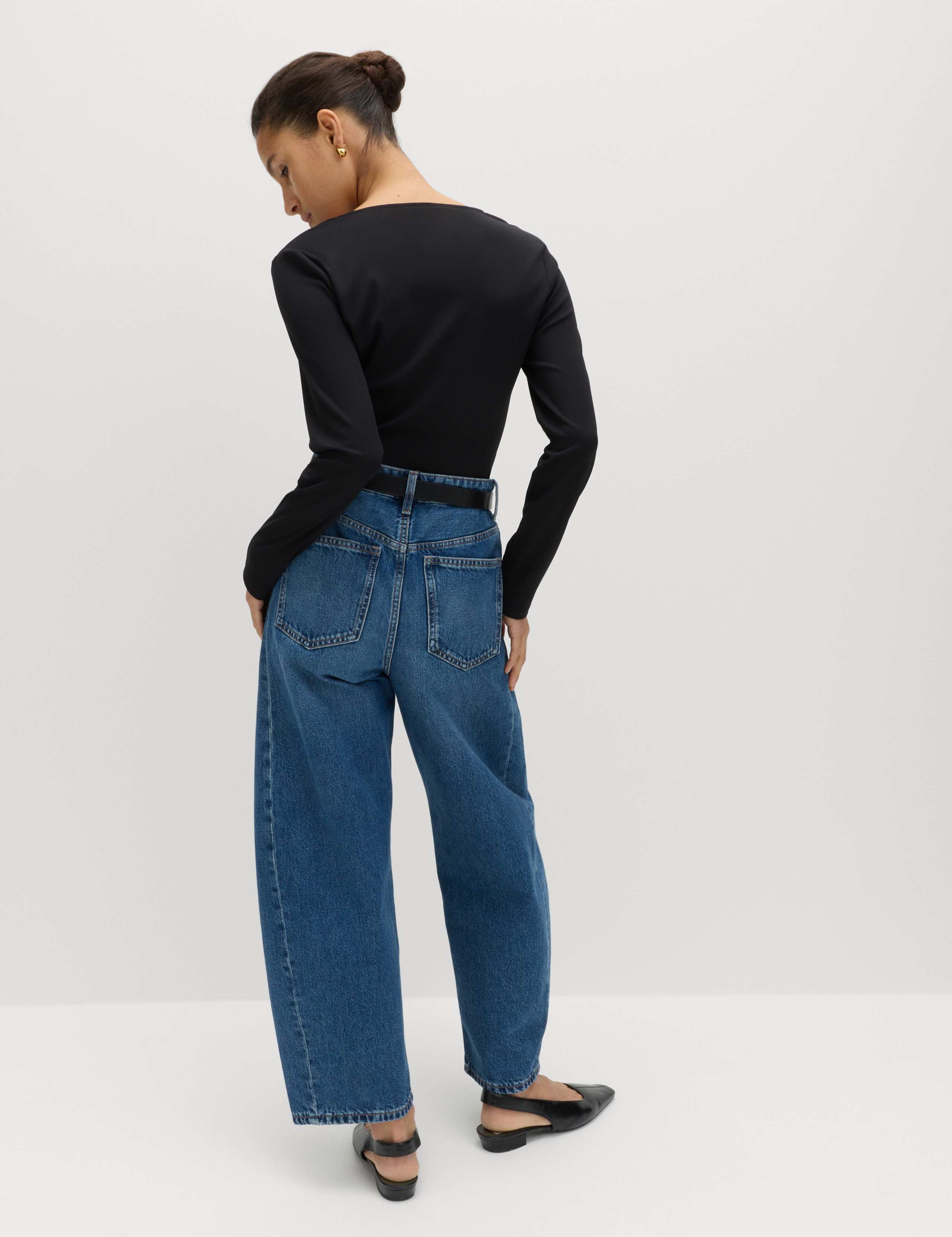 Jersey Lace Insert V-Neck Top 5 of 6