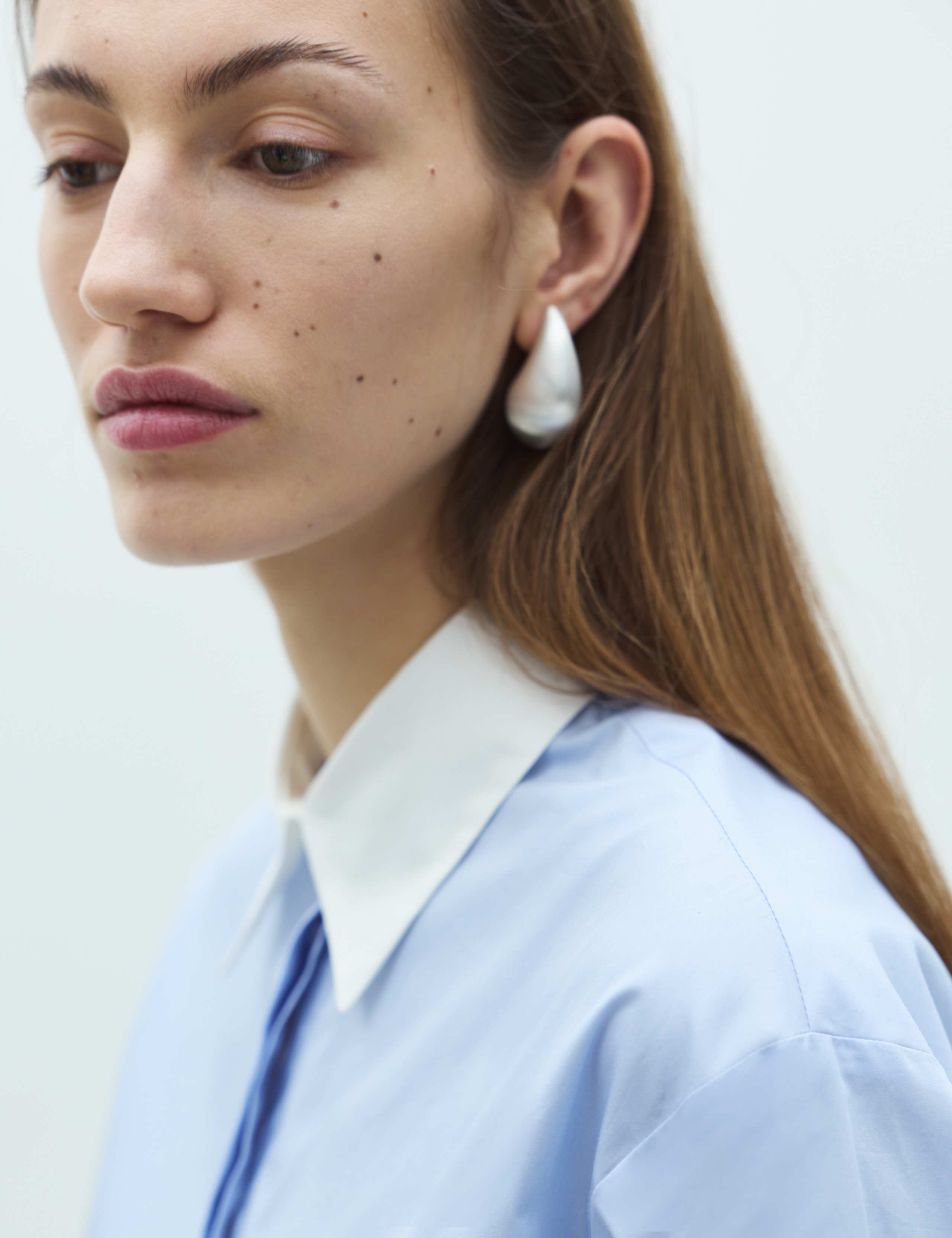 Pure Cotton Contrast Detail Oversized Shirt 7 of 7