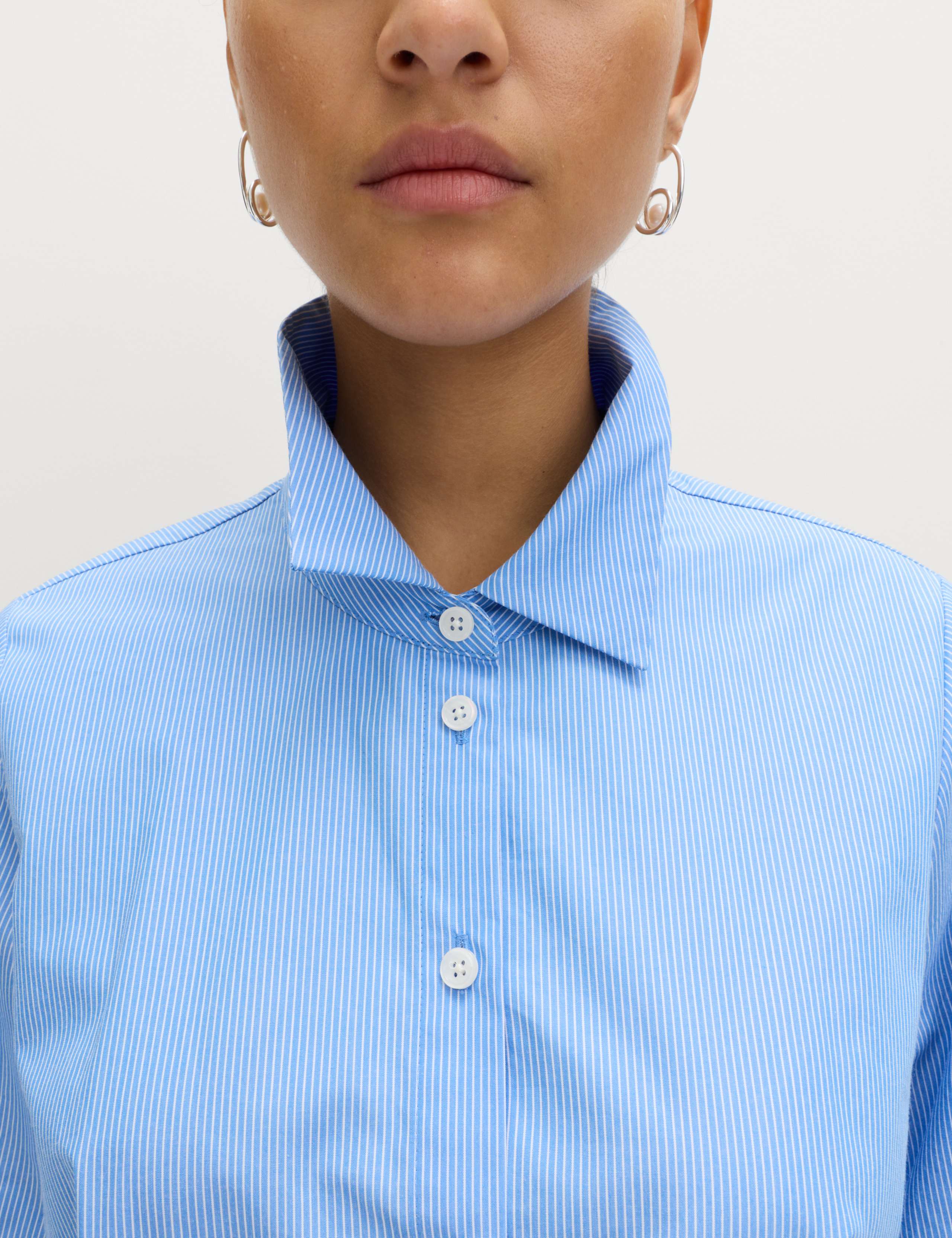 Pure Cotton Striped Button Detail Shirt 3 of 5