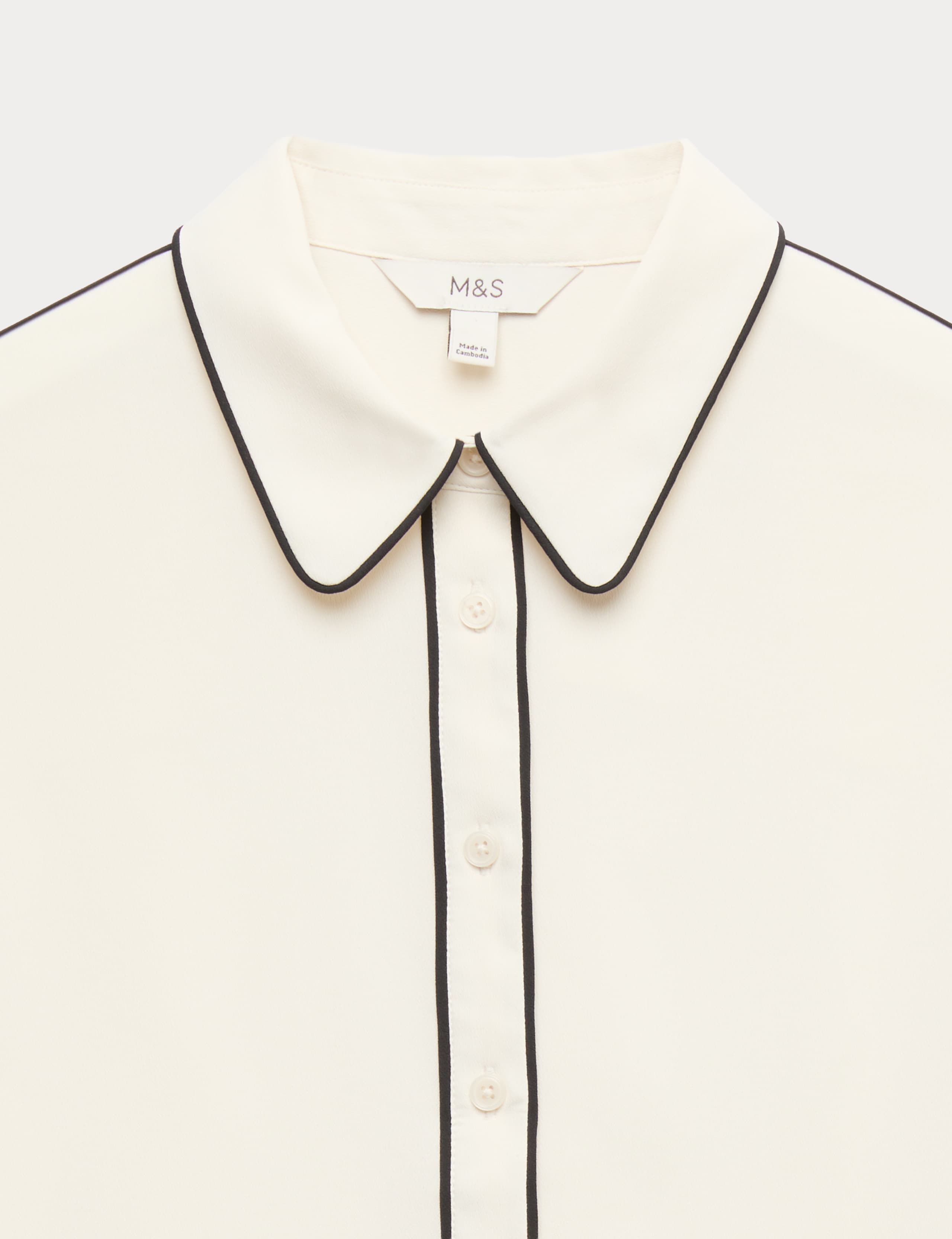 Bow Tie Piped Detail Shirt 6 of 6