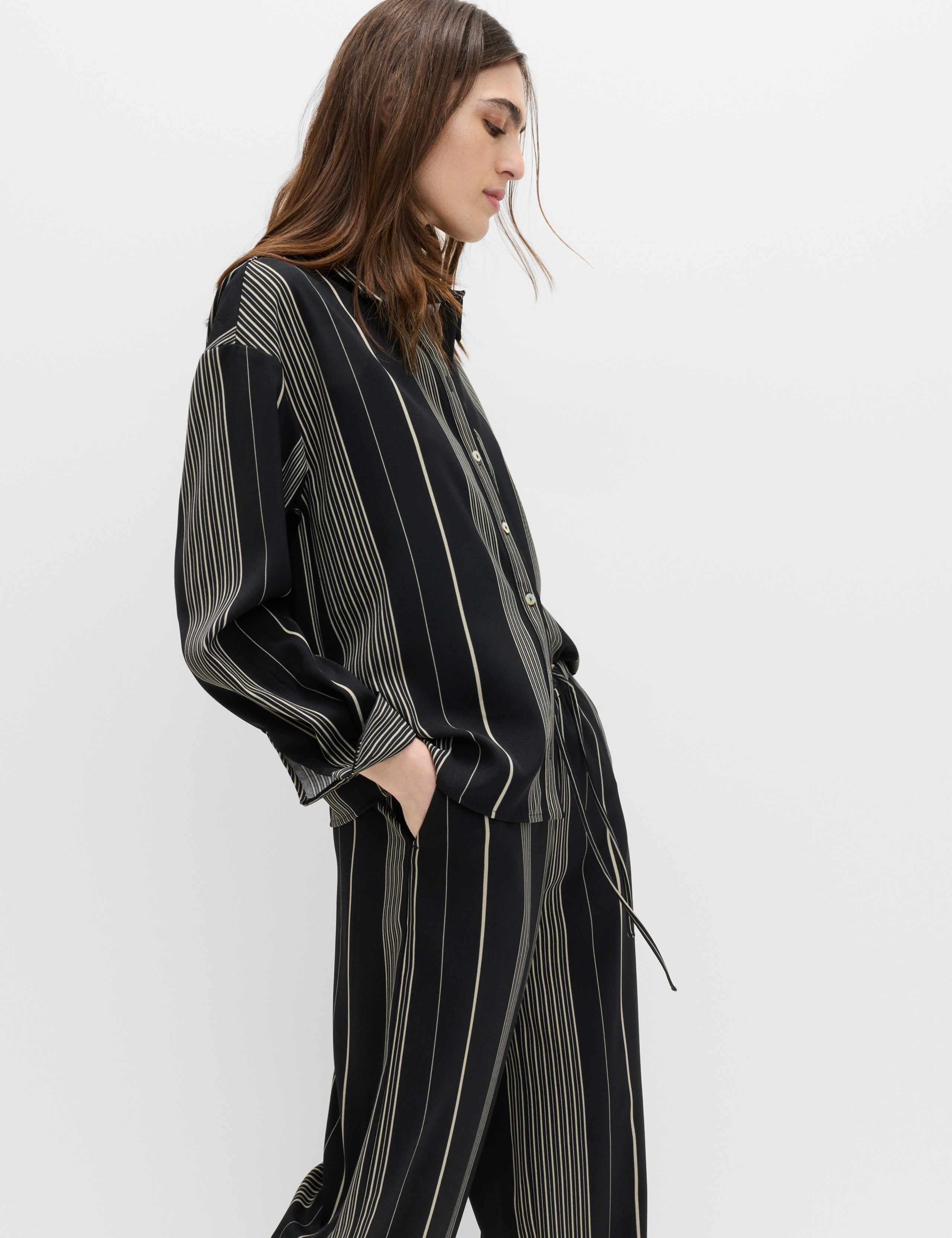 Striped Collared Button Through Shirt 3 of 6