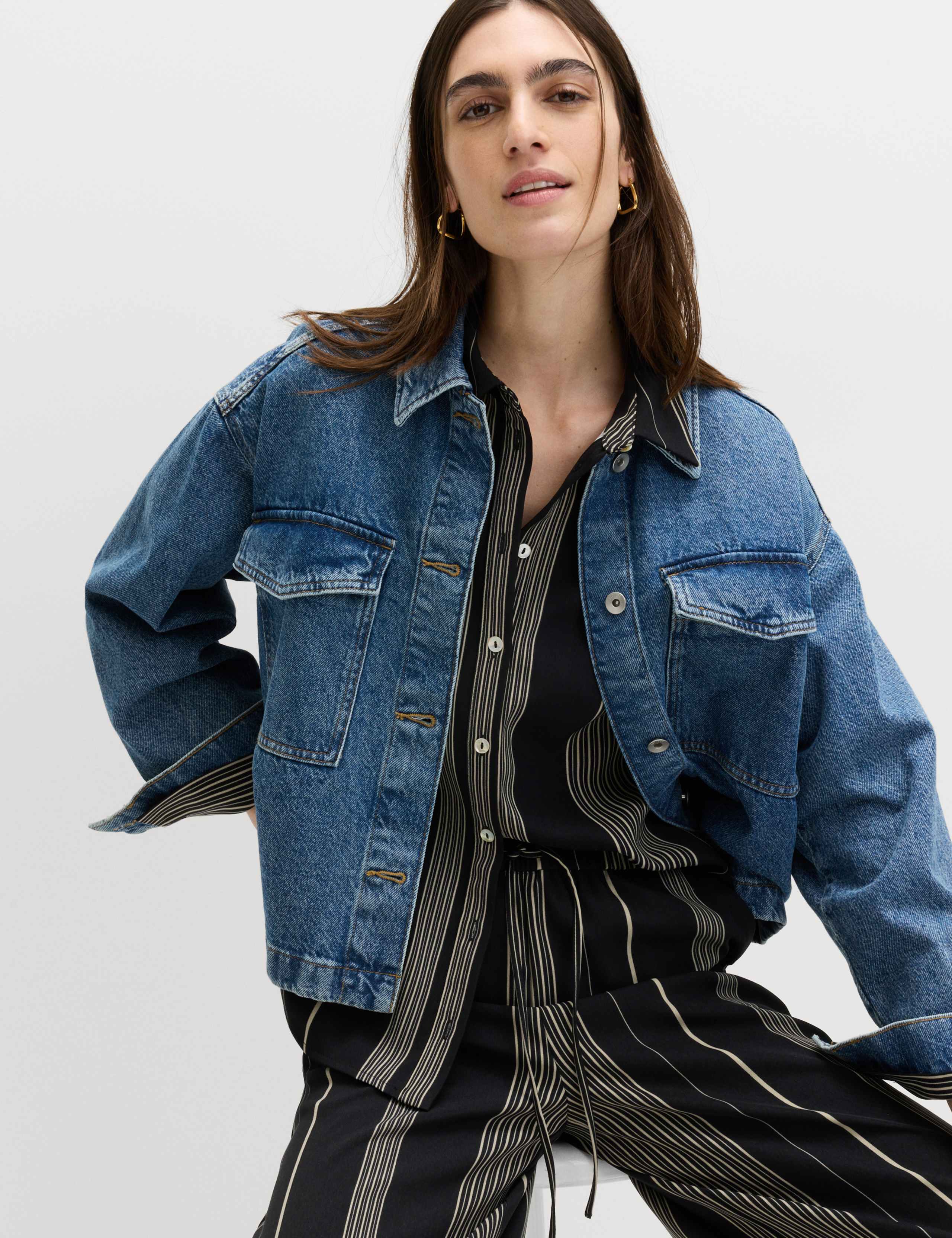 Striped Collared Button Through Shirt 4 of 6