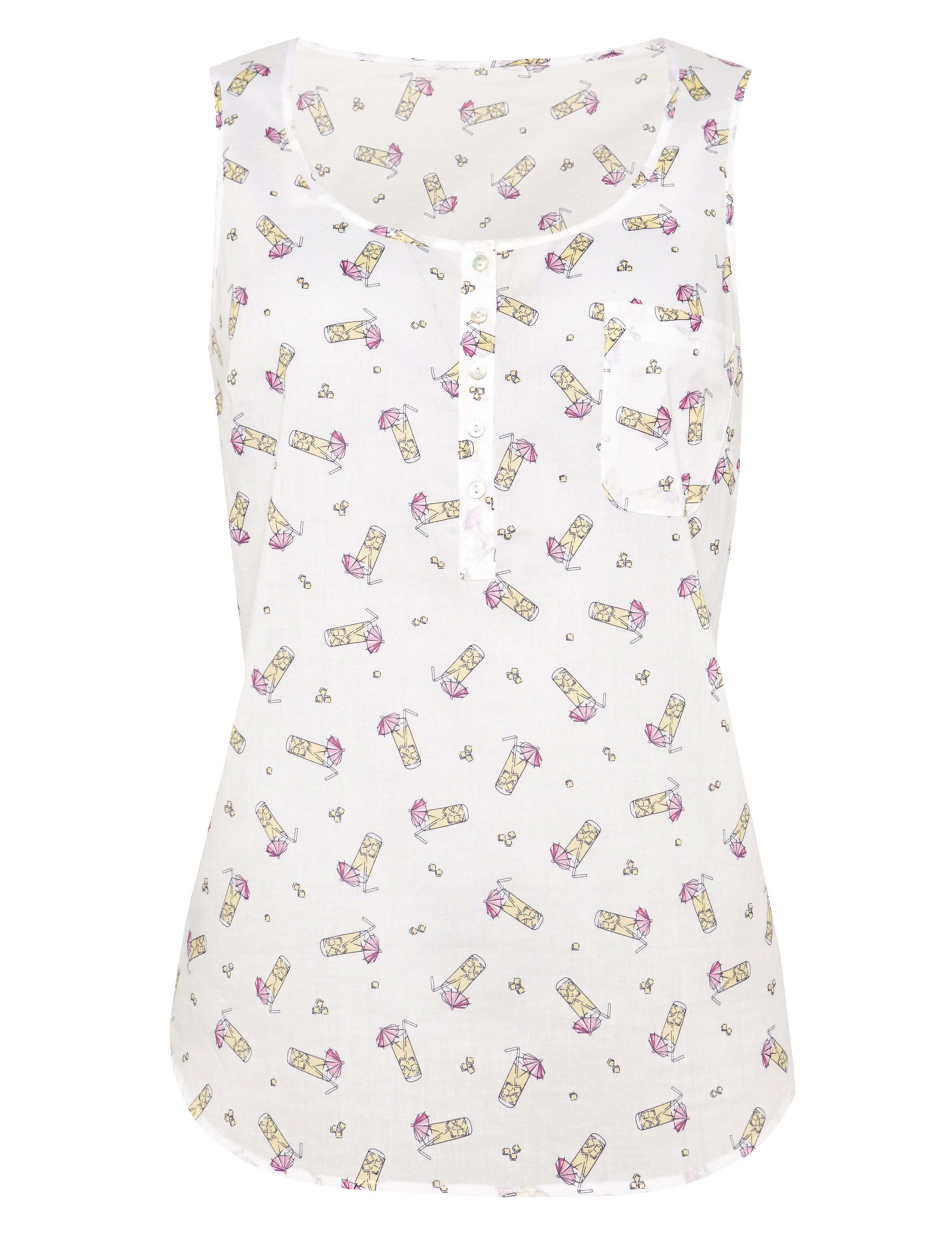 Pure Cotton Pina Colada Vest Top 3 of 5