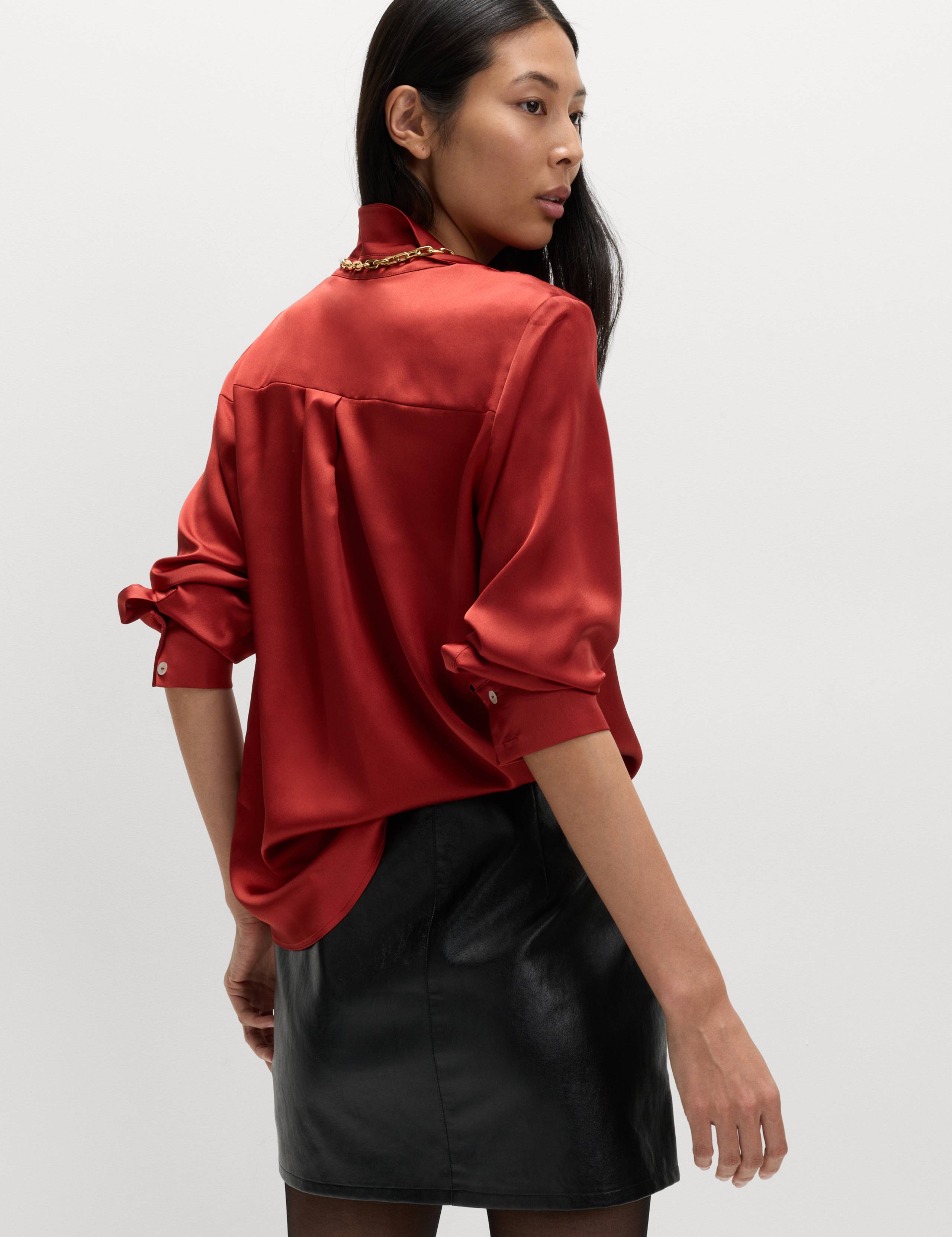 Satin Button Through Shirt 4 of 5