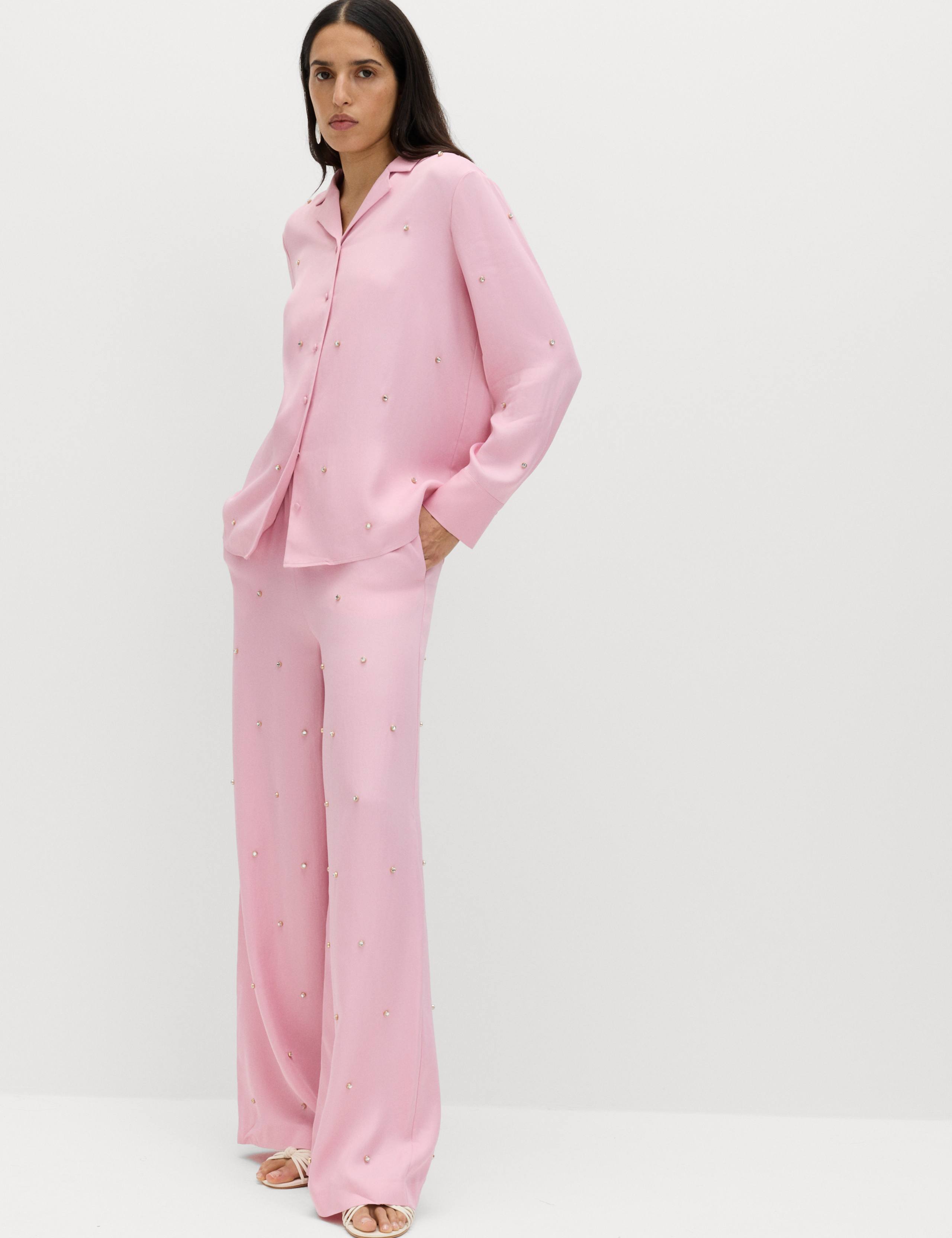 Sparkly Embellished Collared Shirt 5 of 6