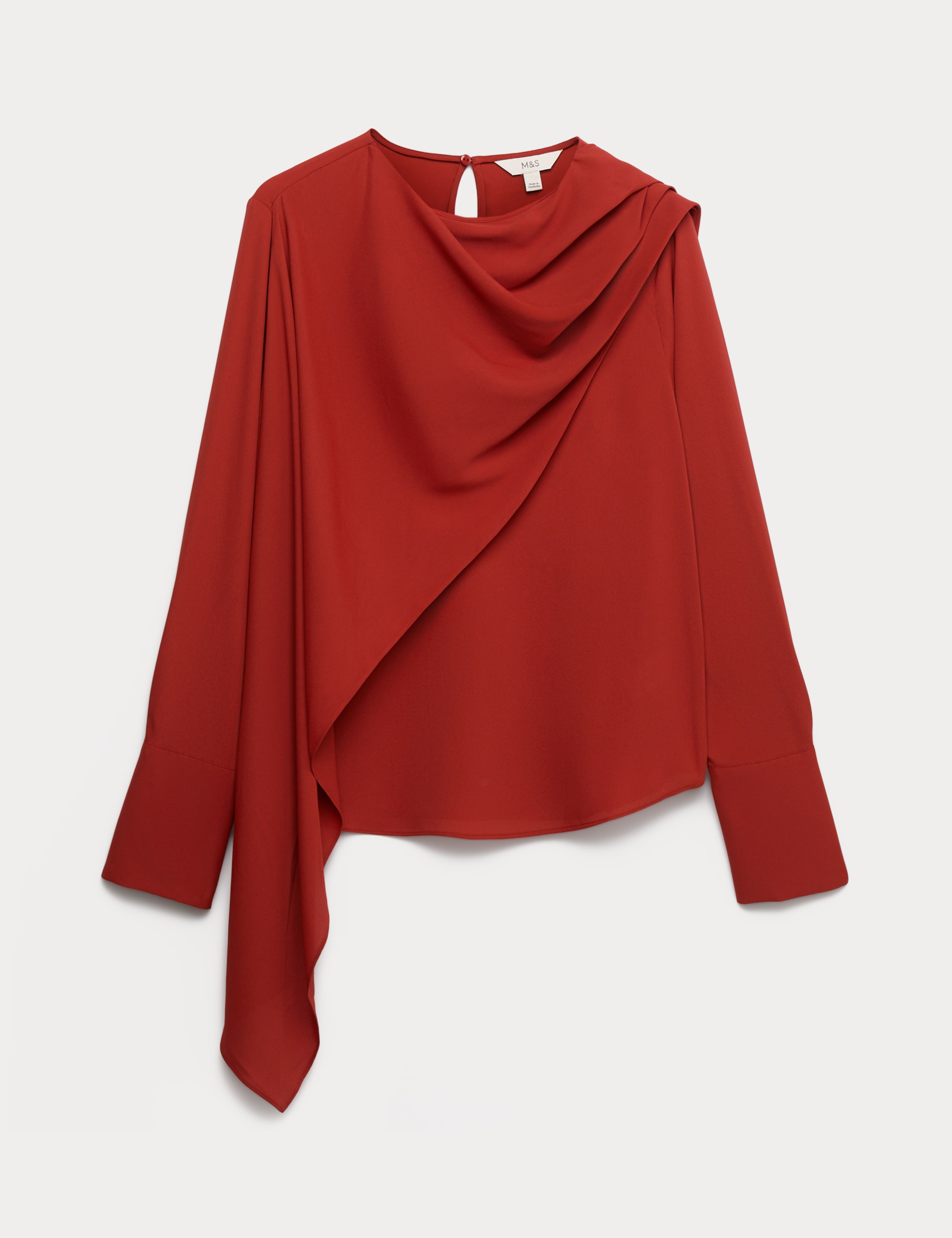 Draped Detail Cowl Neck Top 1 of 1