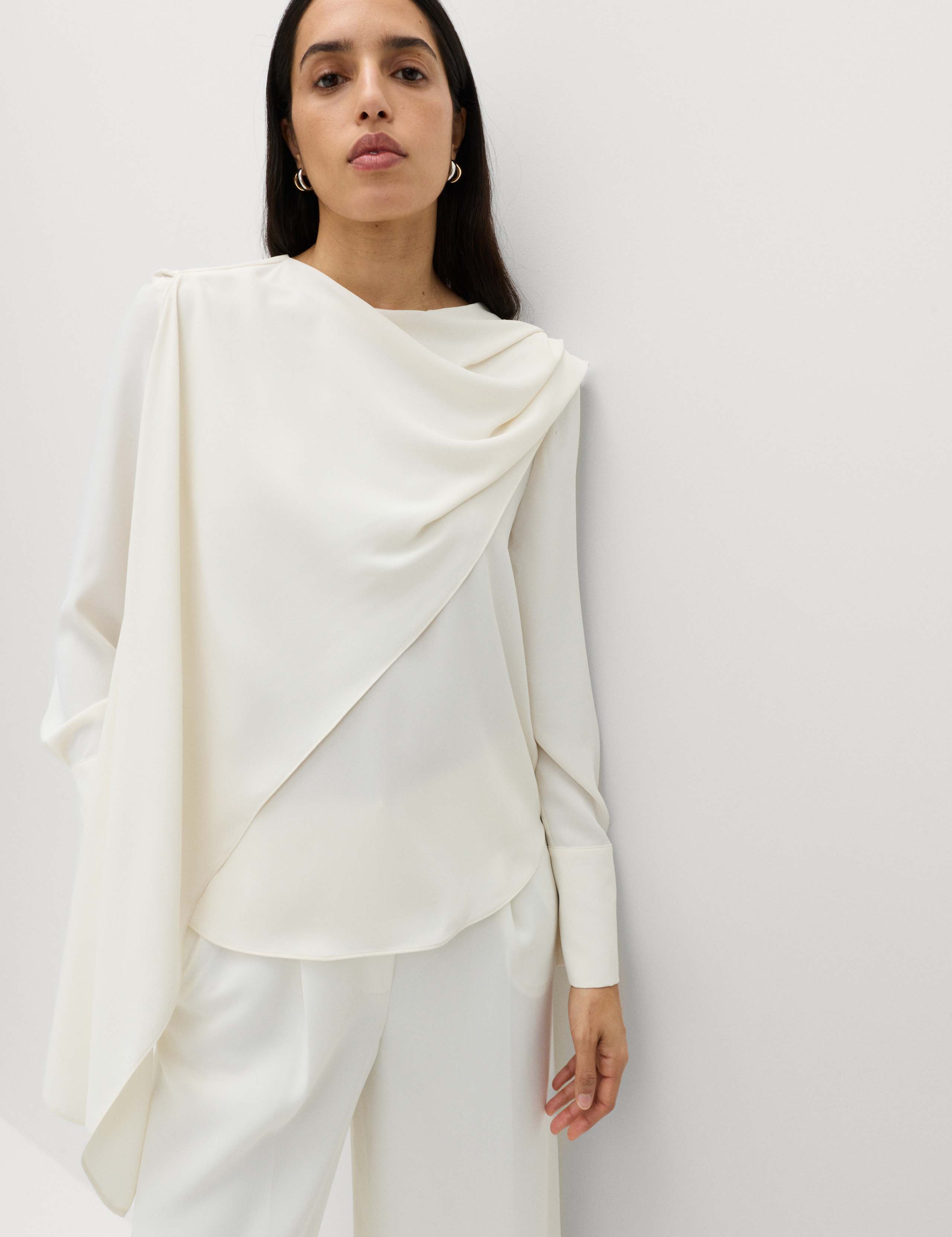 Draped Detail Cowl Neck Top 4 of 7