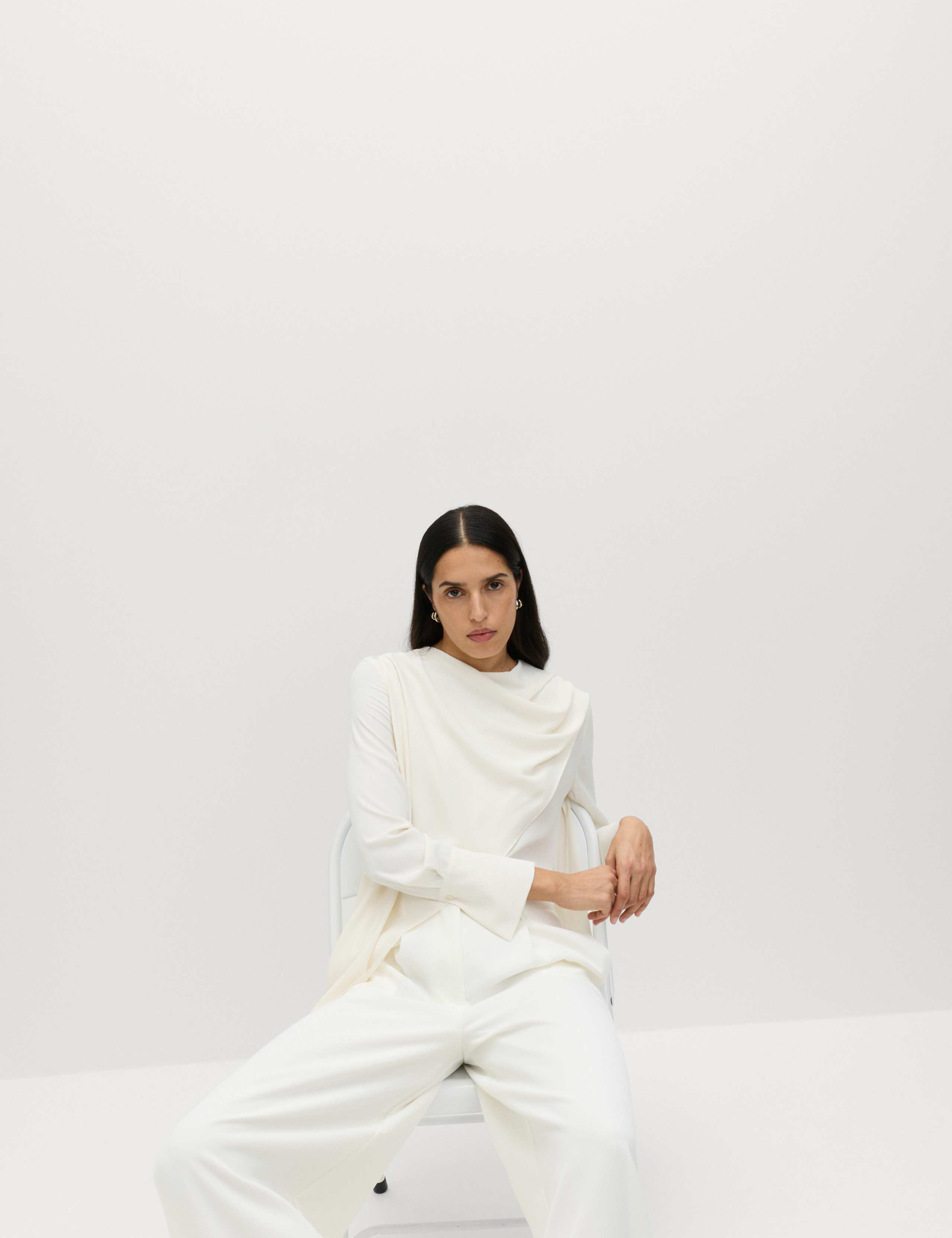 Draped Detail Cowl Neck Top 5 of 7