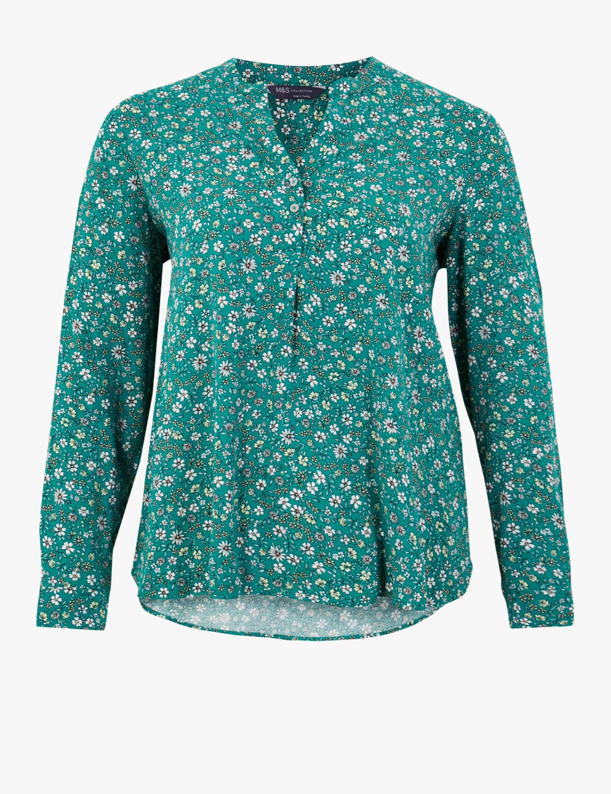 CURVE Floral Print Blouse 1 of 1