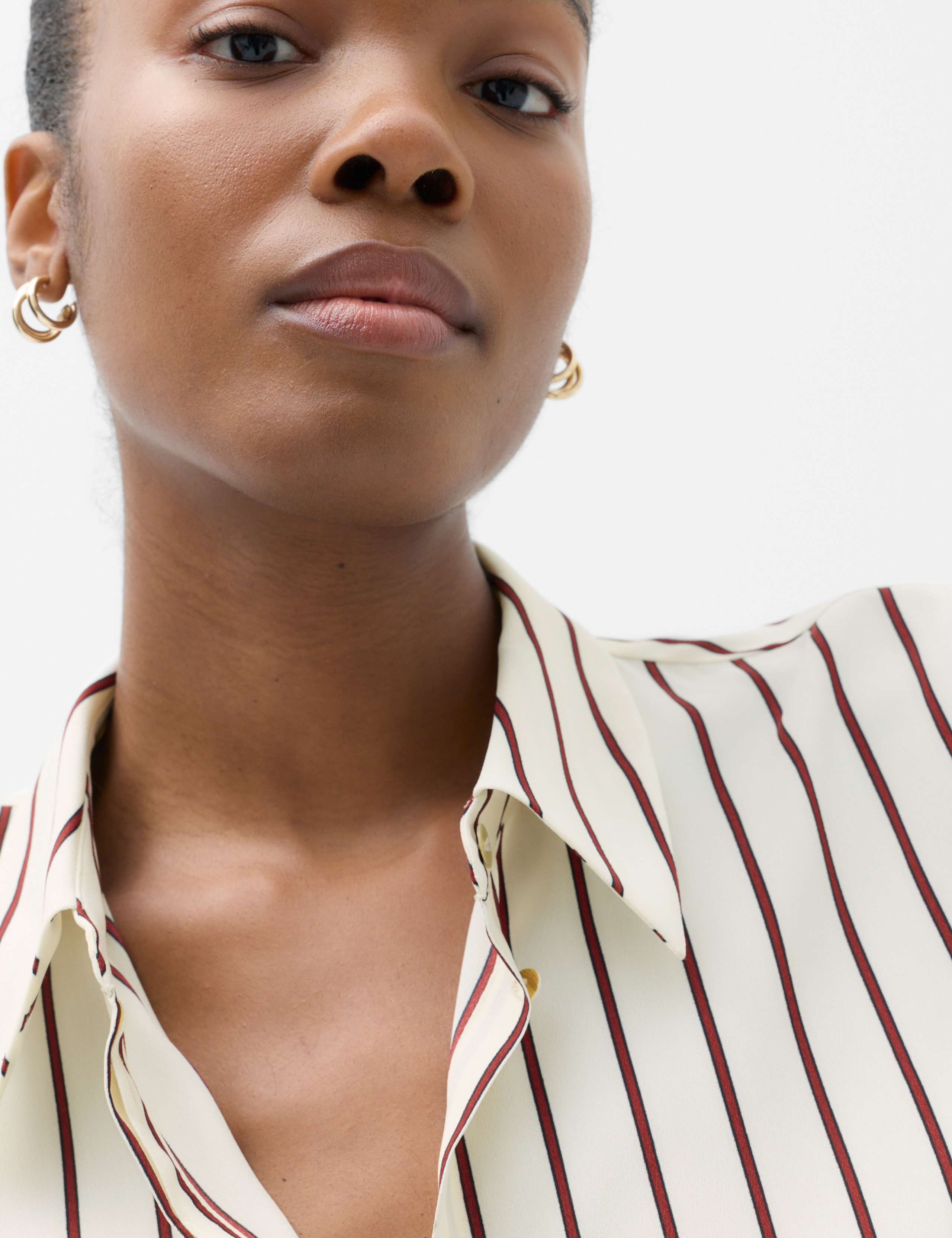 Petite Polka Dot Collared Button Through Shirt 3 of 5