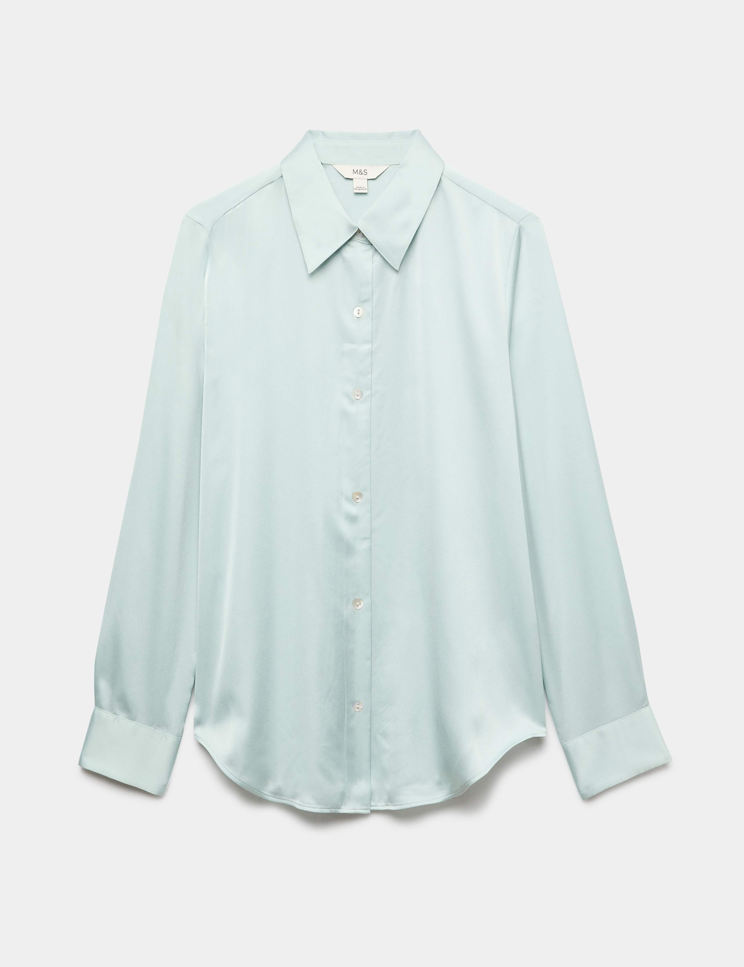 Satin Collared Button Through Shirt 2 of 5