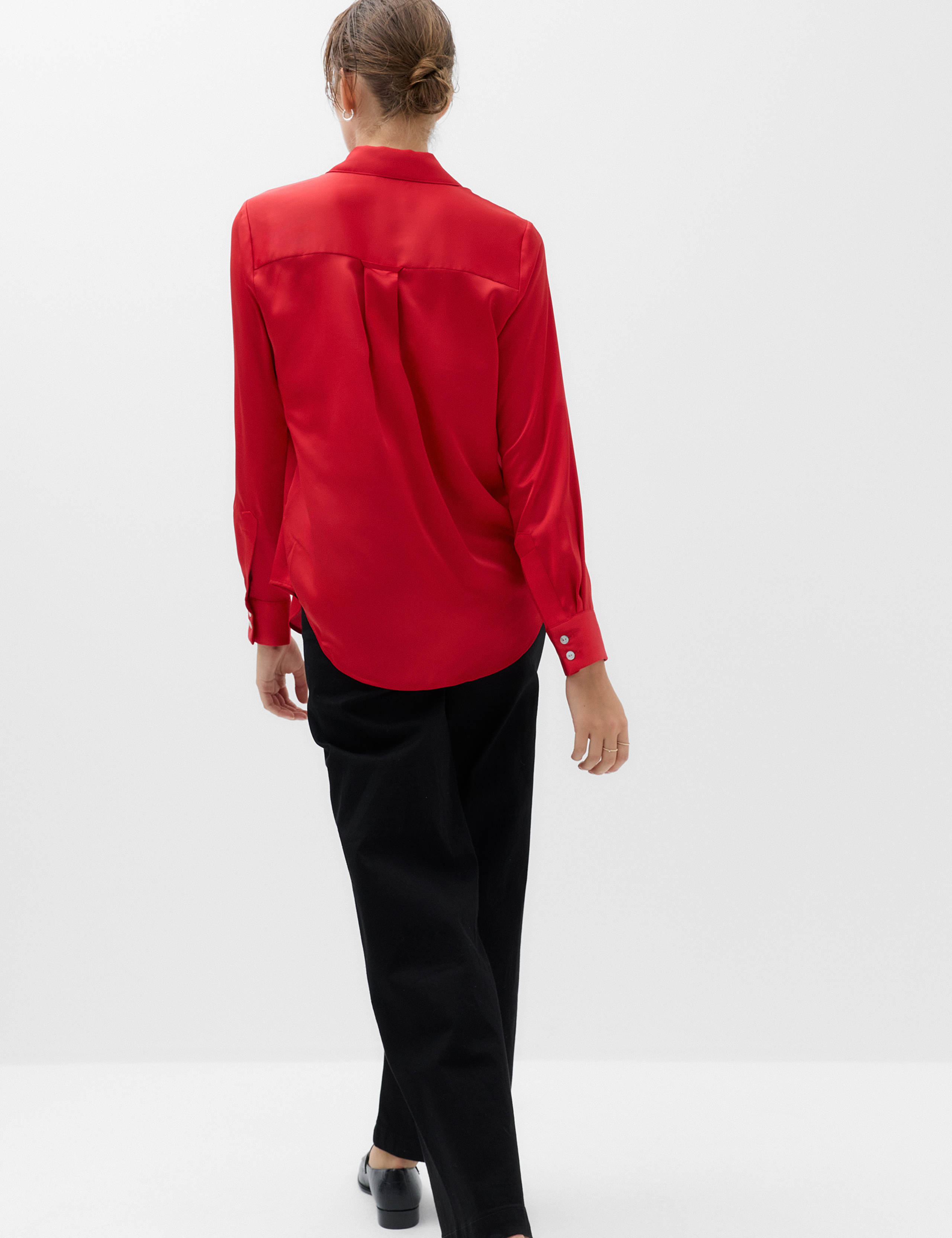 Satin Collared Button Through Shirt 4 of 6
