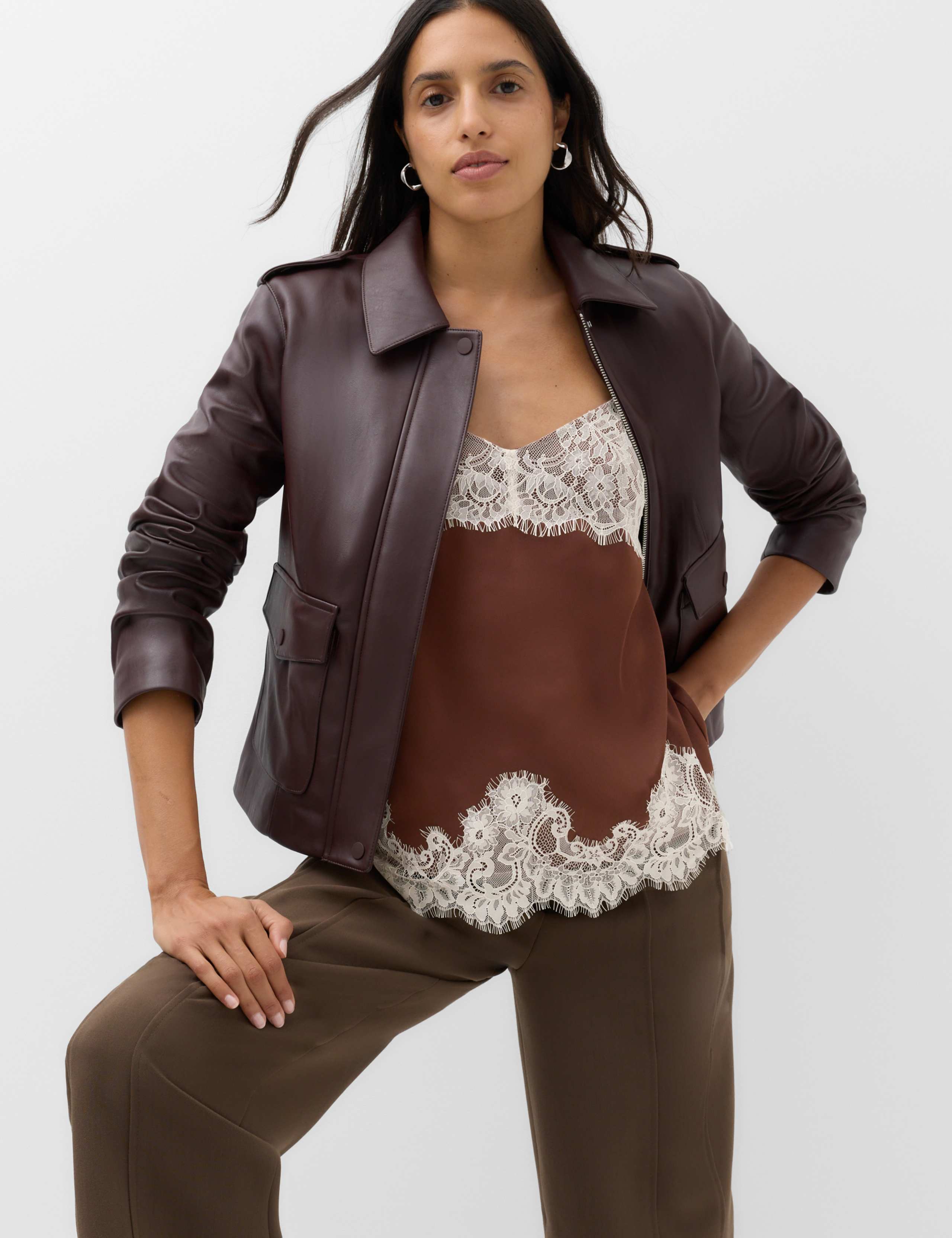 Longline Lace Insert Cami Top 6 of 6