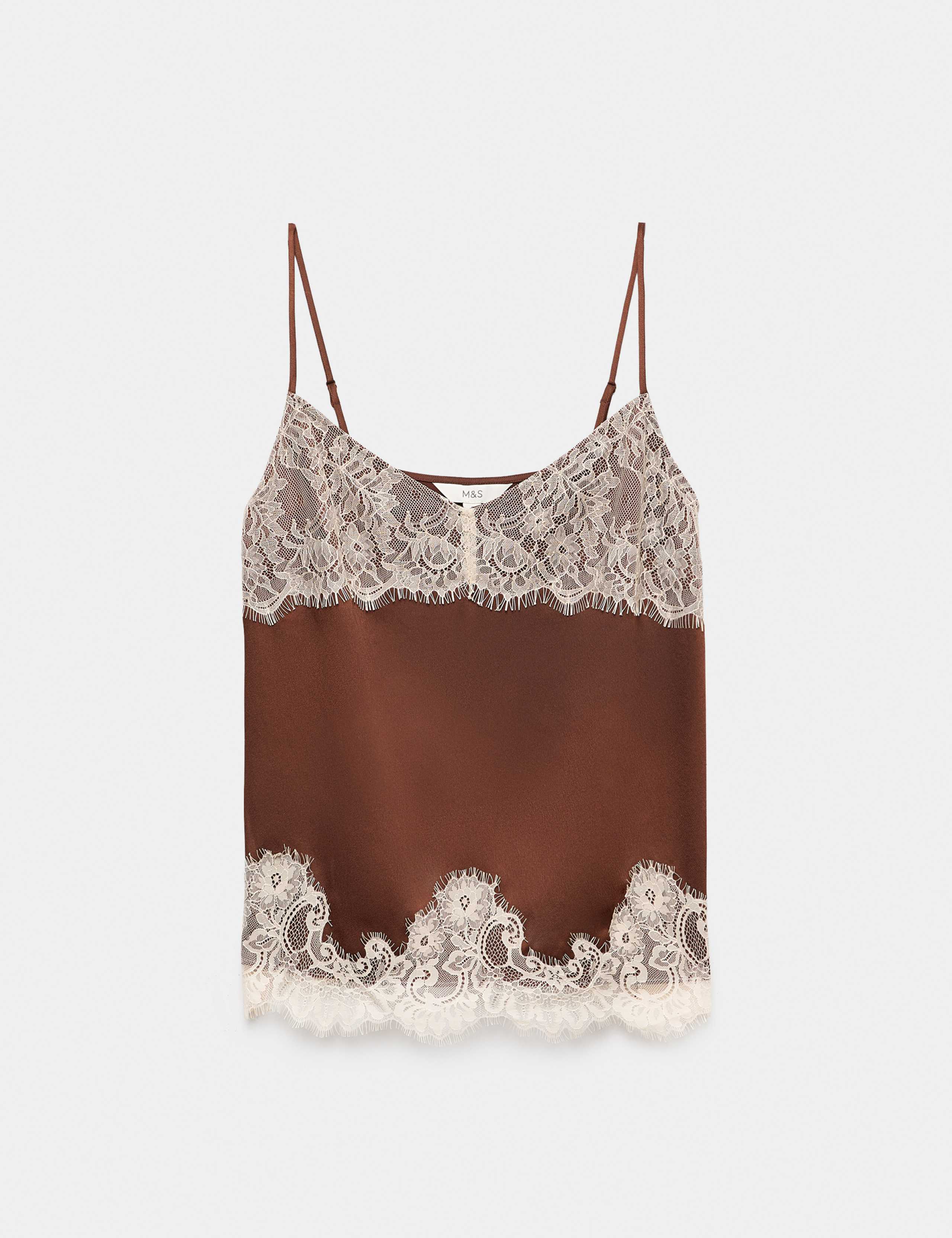 Longline Lace Insert Cami Top 2 of 6