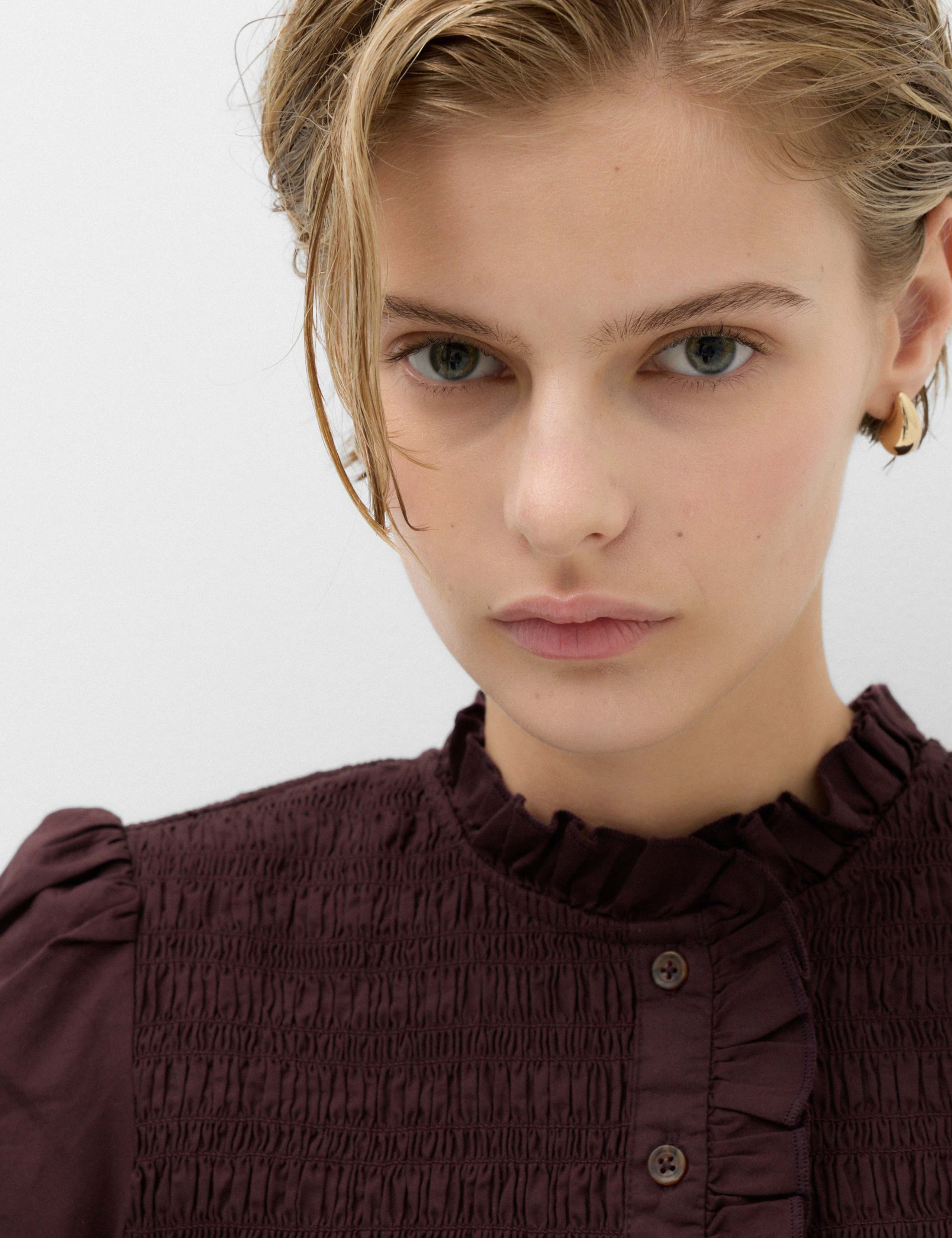 Pure Cotton Shirred Shirt 5 of 6