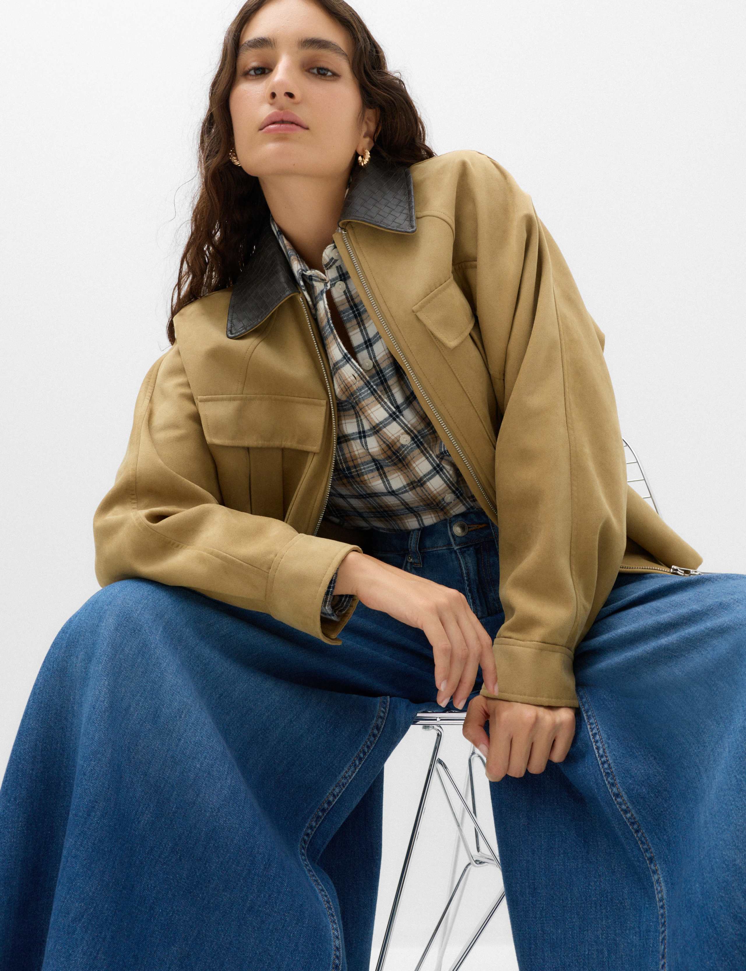 Pure Cotton Checked Collared Shirt 5 of 6