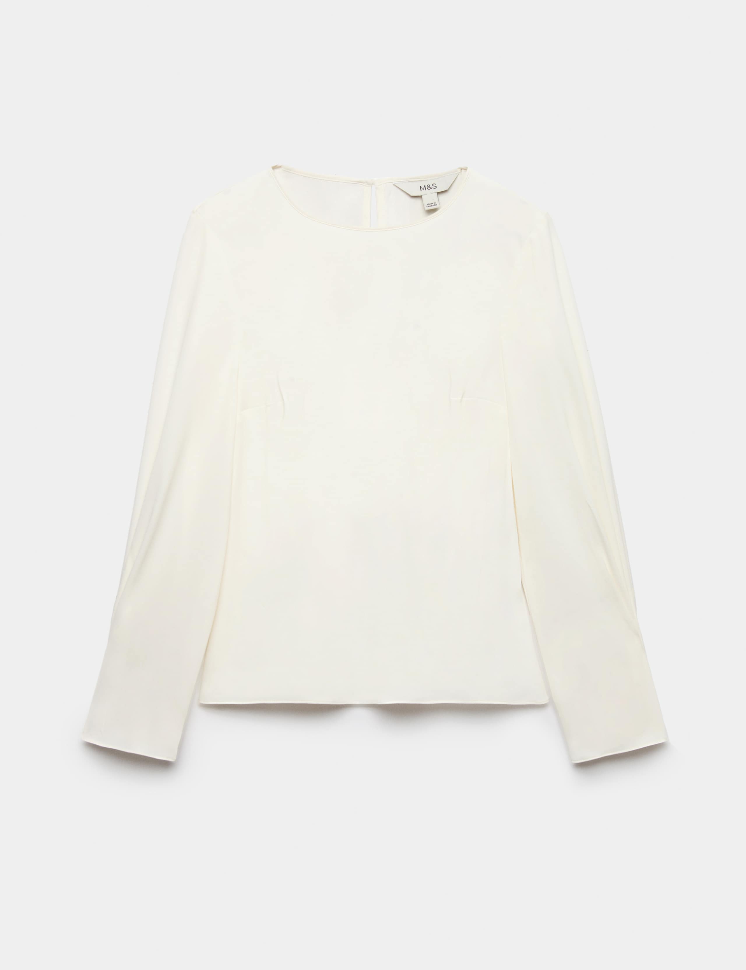Regular Fit Pleat Detail Top 2 of 5