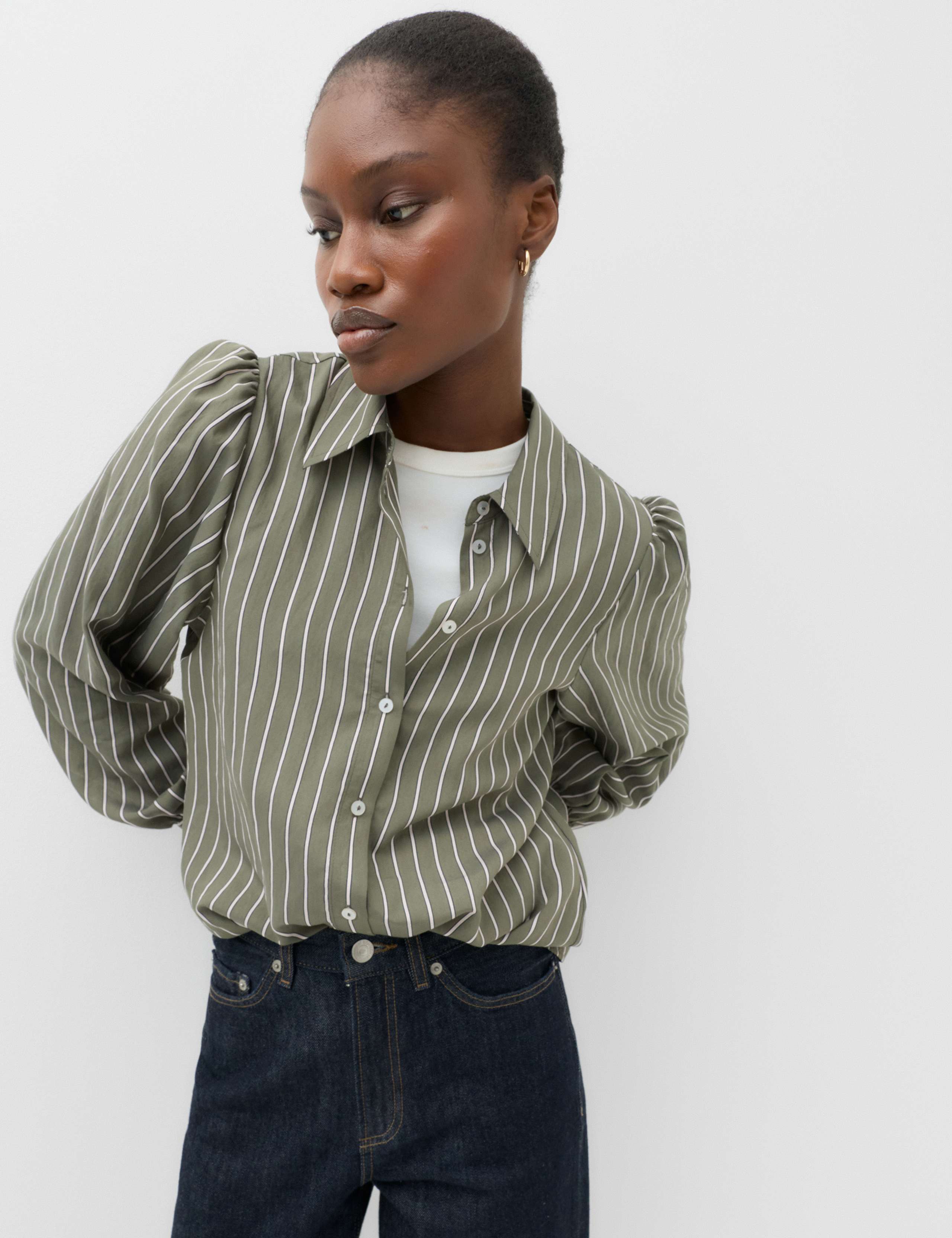 Striped Collared Shirt 5 of 6