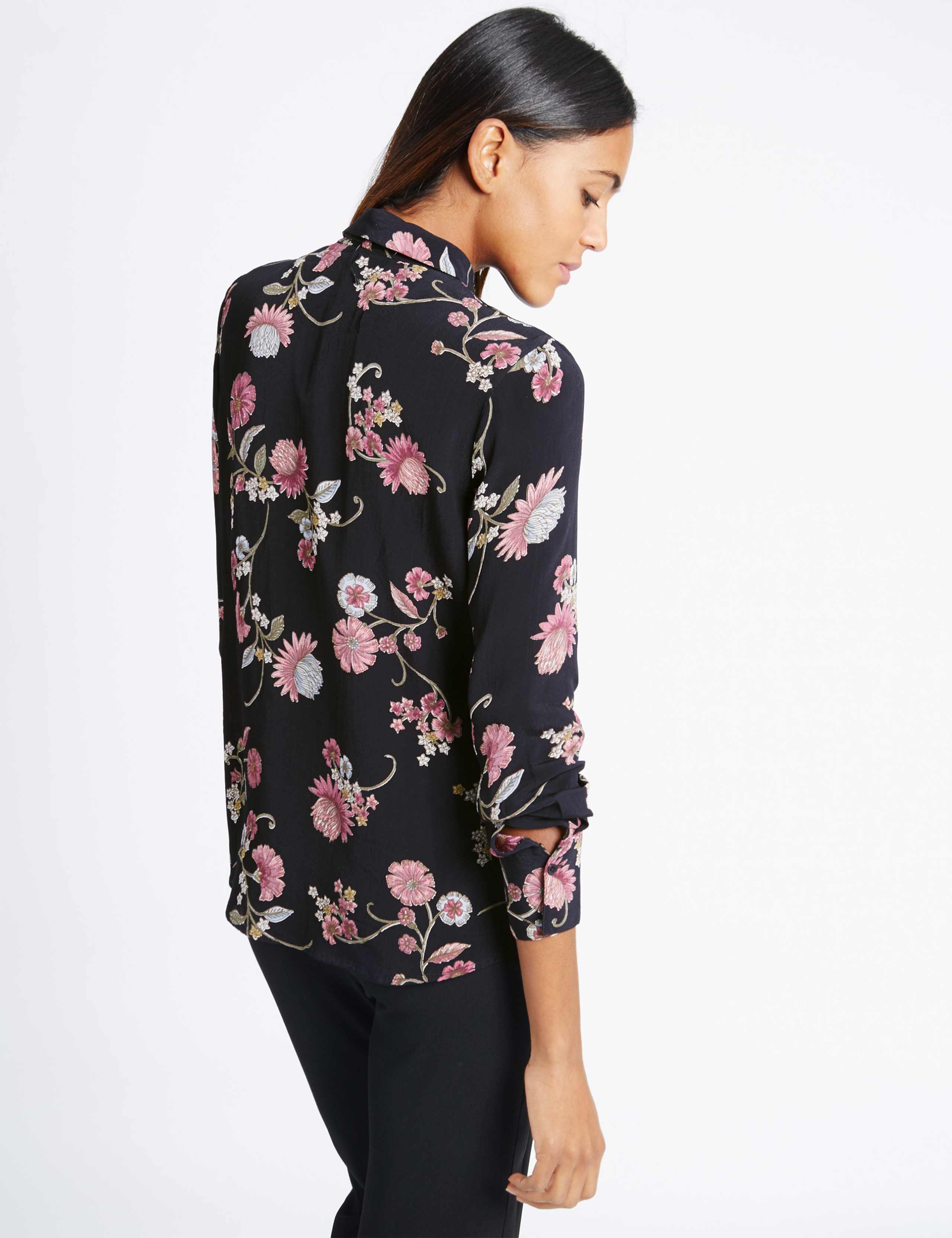 Long Sleeve Floral Print Blouse 2 of 3