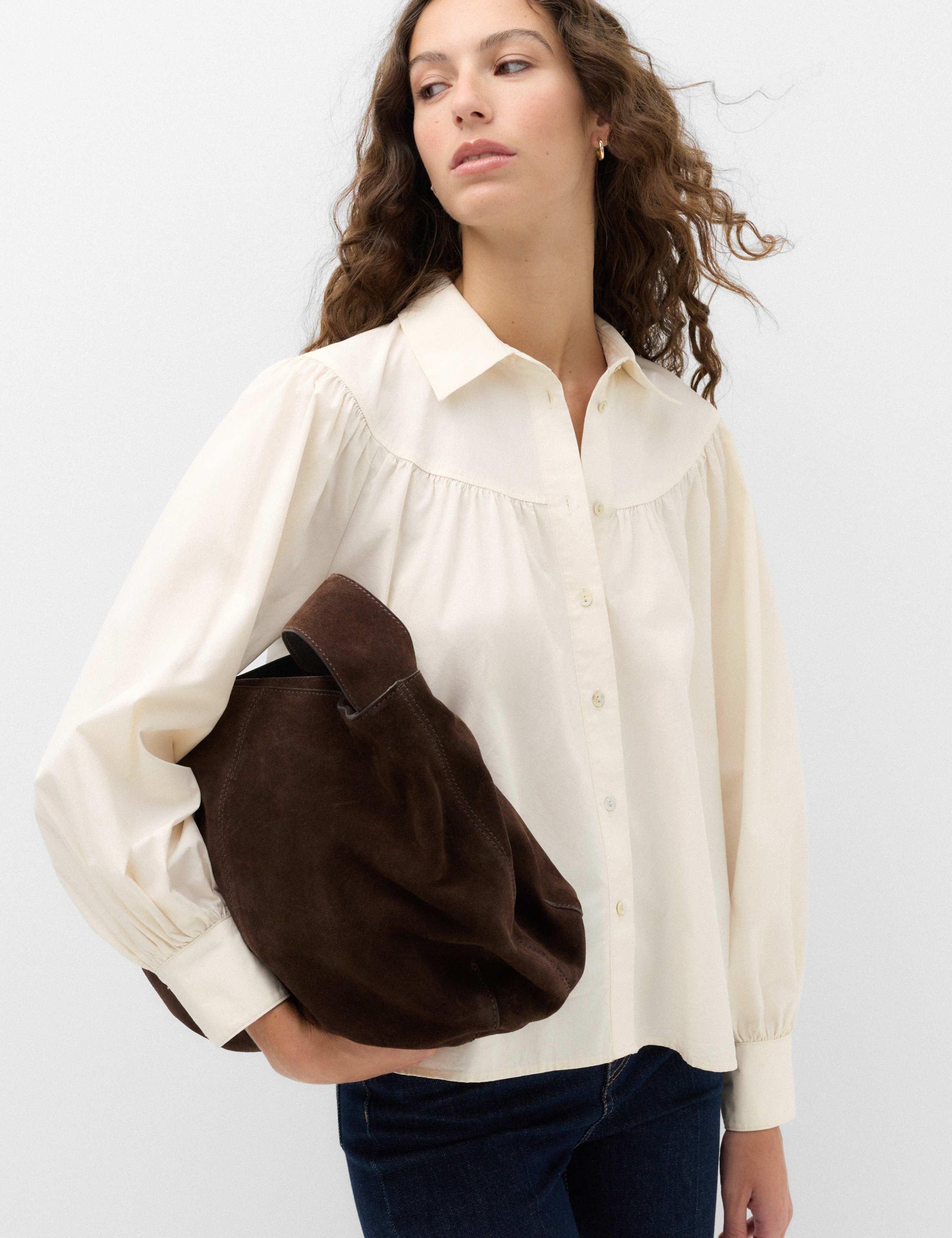 Lyocell Rich Western Style Collared Shirt 6 of 6