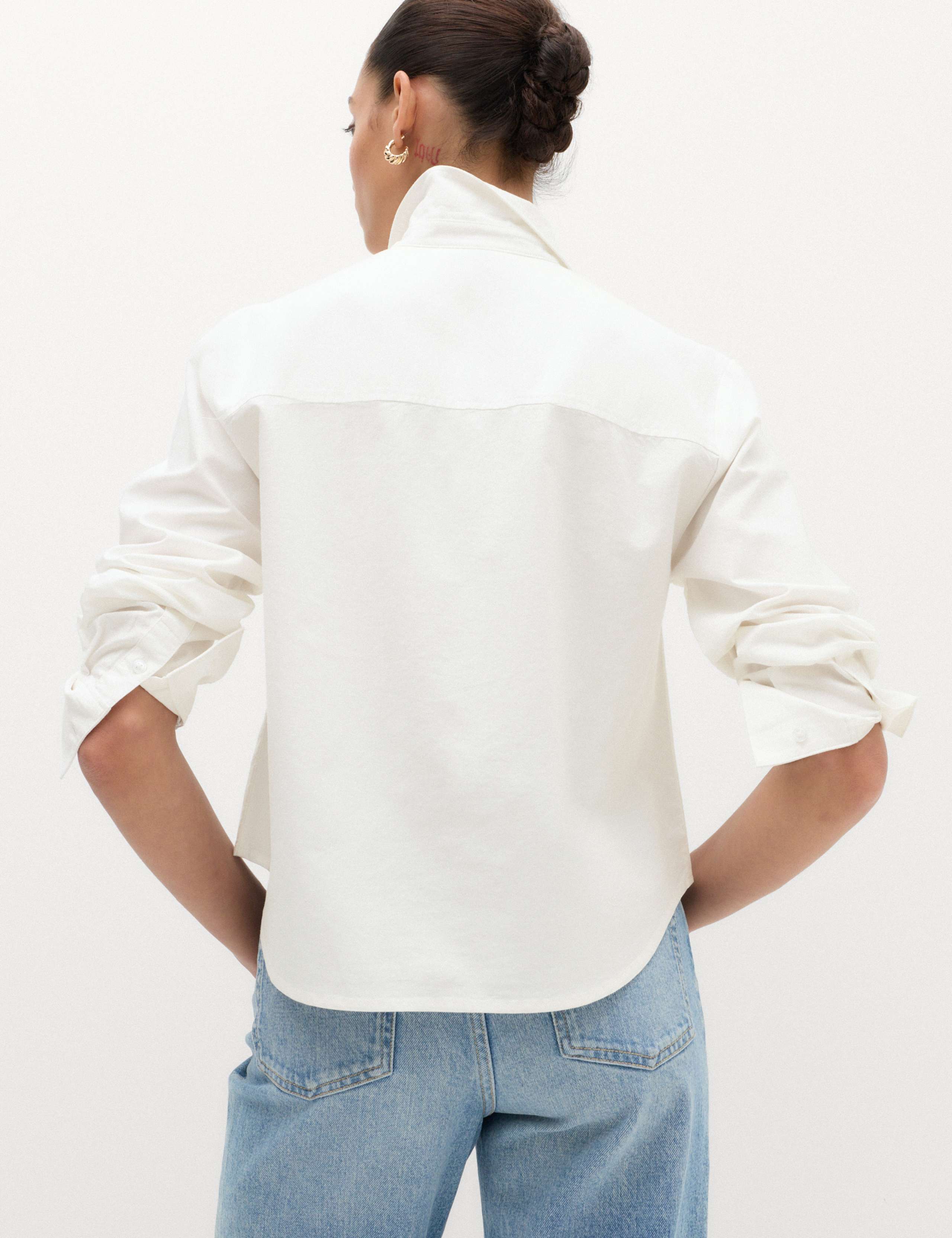 Pure Cotton Striped Oxford Shirt 4 of 5
