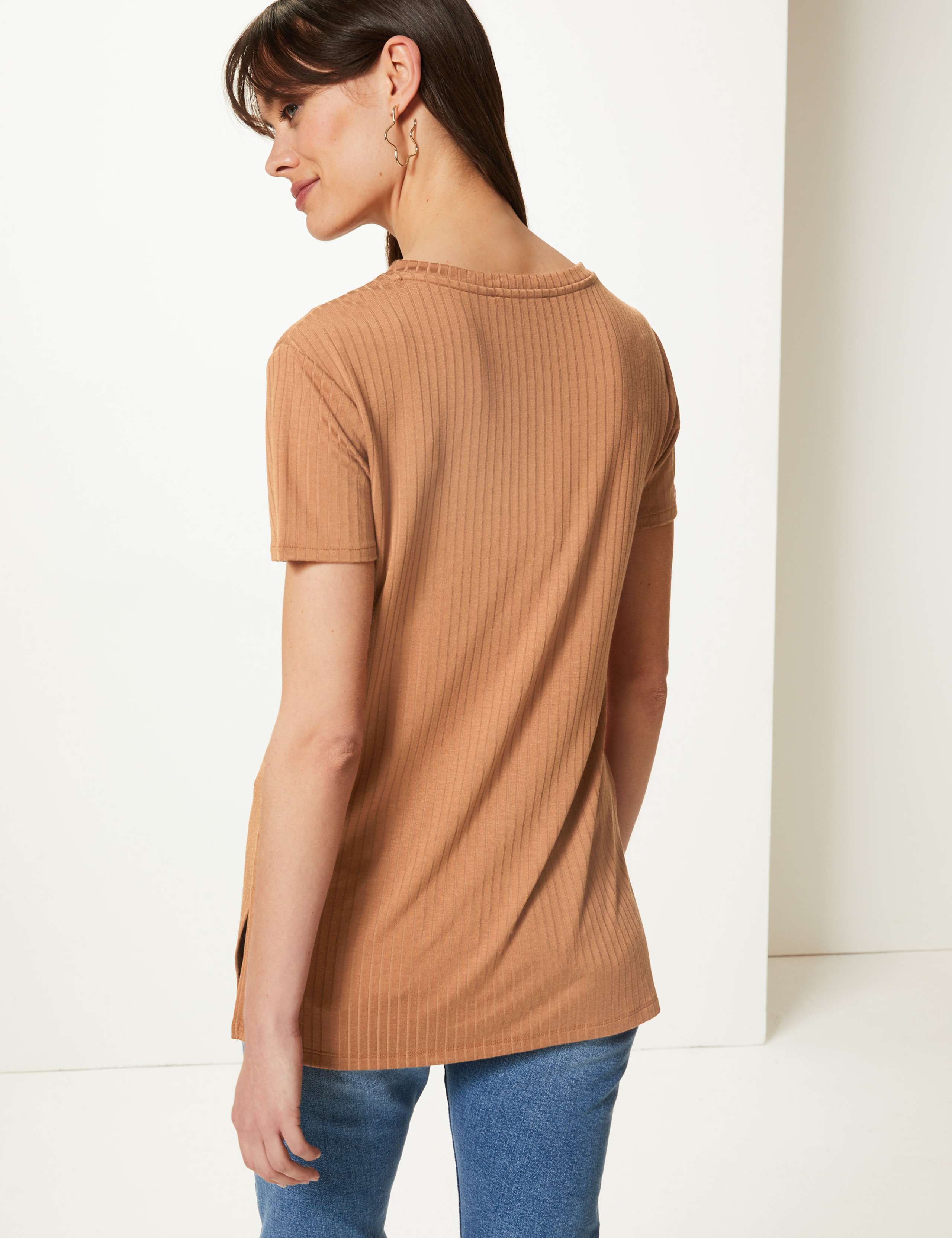 Textured Longline Regular Fit Tunic 3 of 3