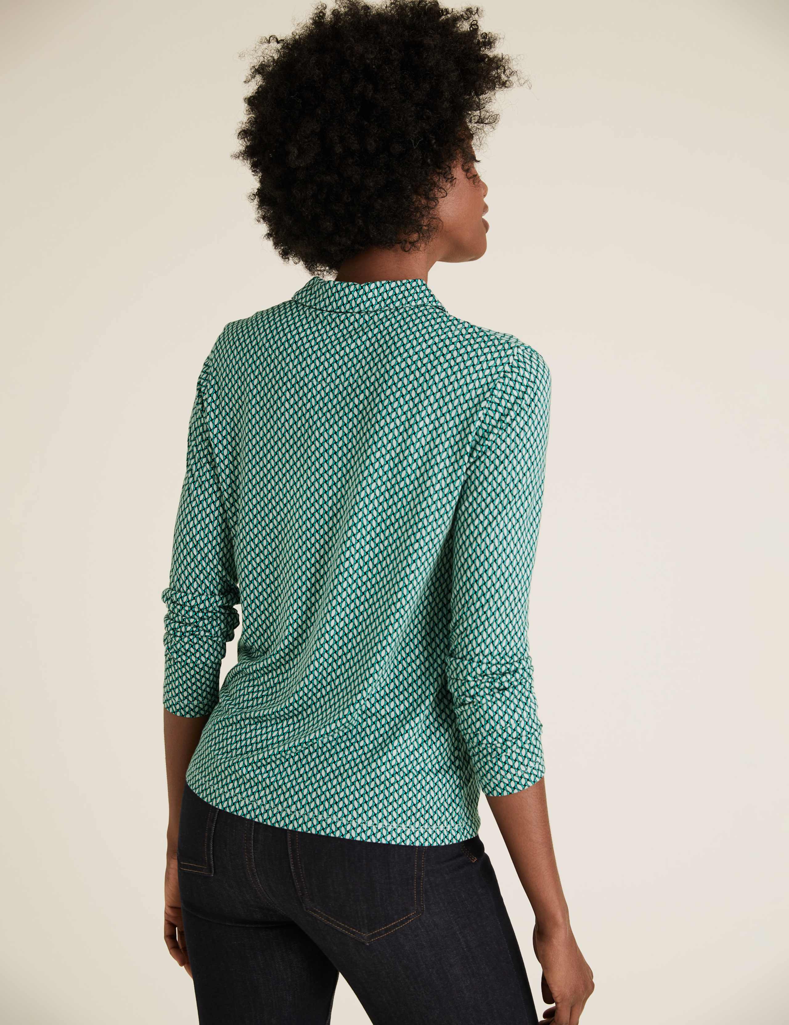 Jersey Geometric Long Sleeve Shirt 5 of 5