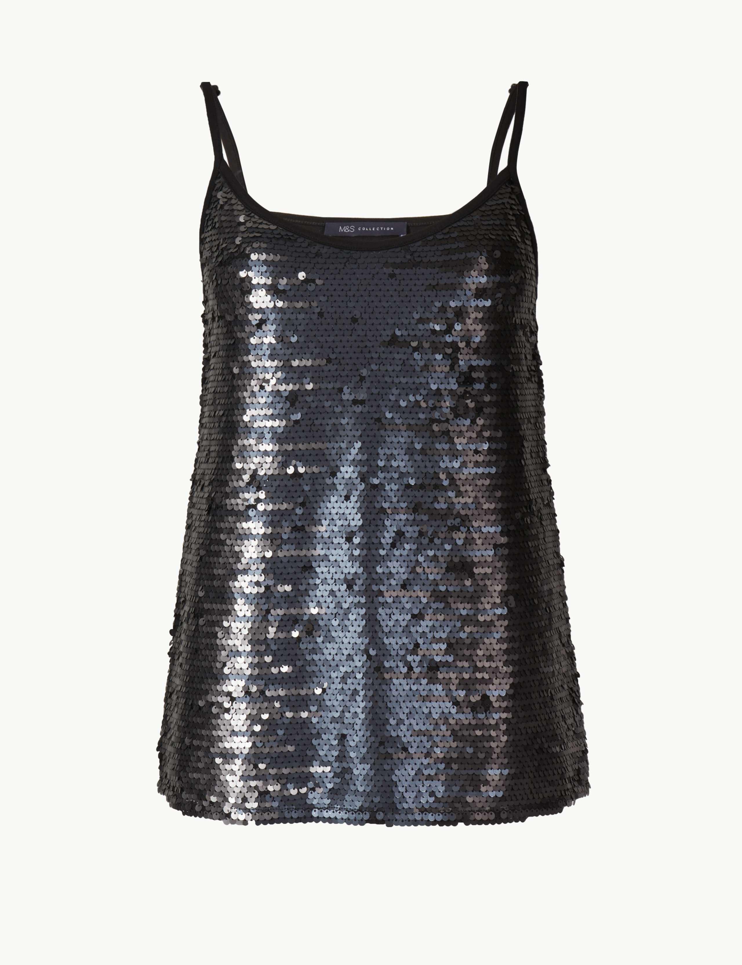 Sequin Embellished Vest Top 2 of 4