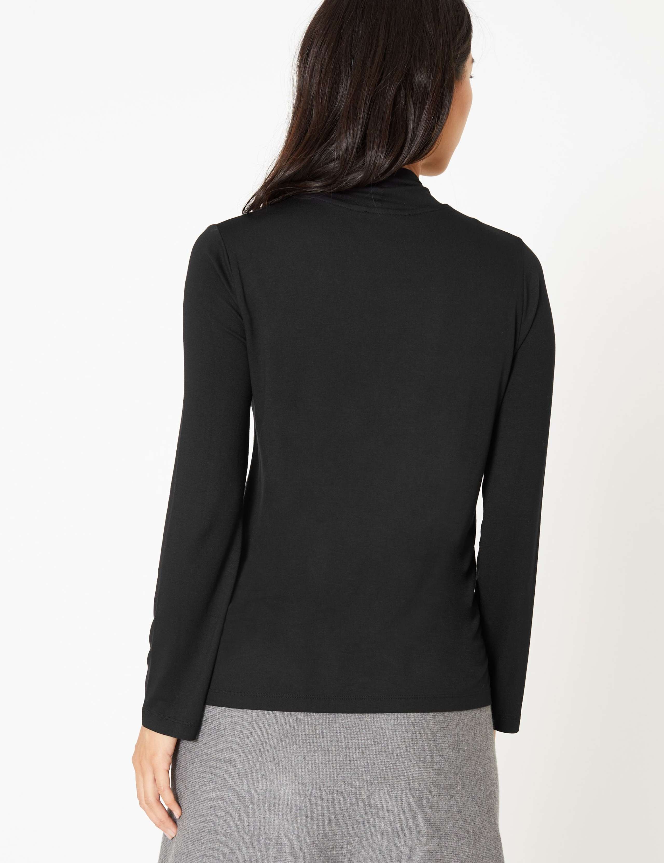 Fitted Tie Neck Long Sleeve Top 3 of 3