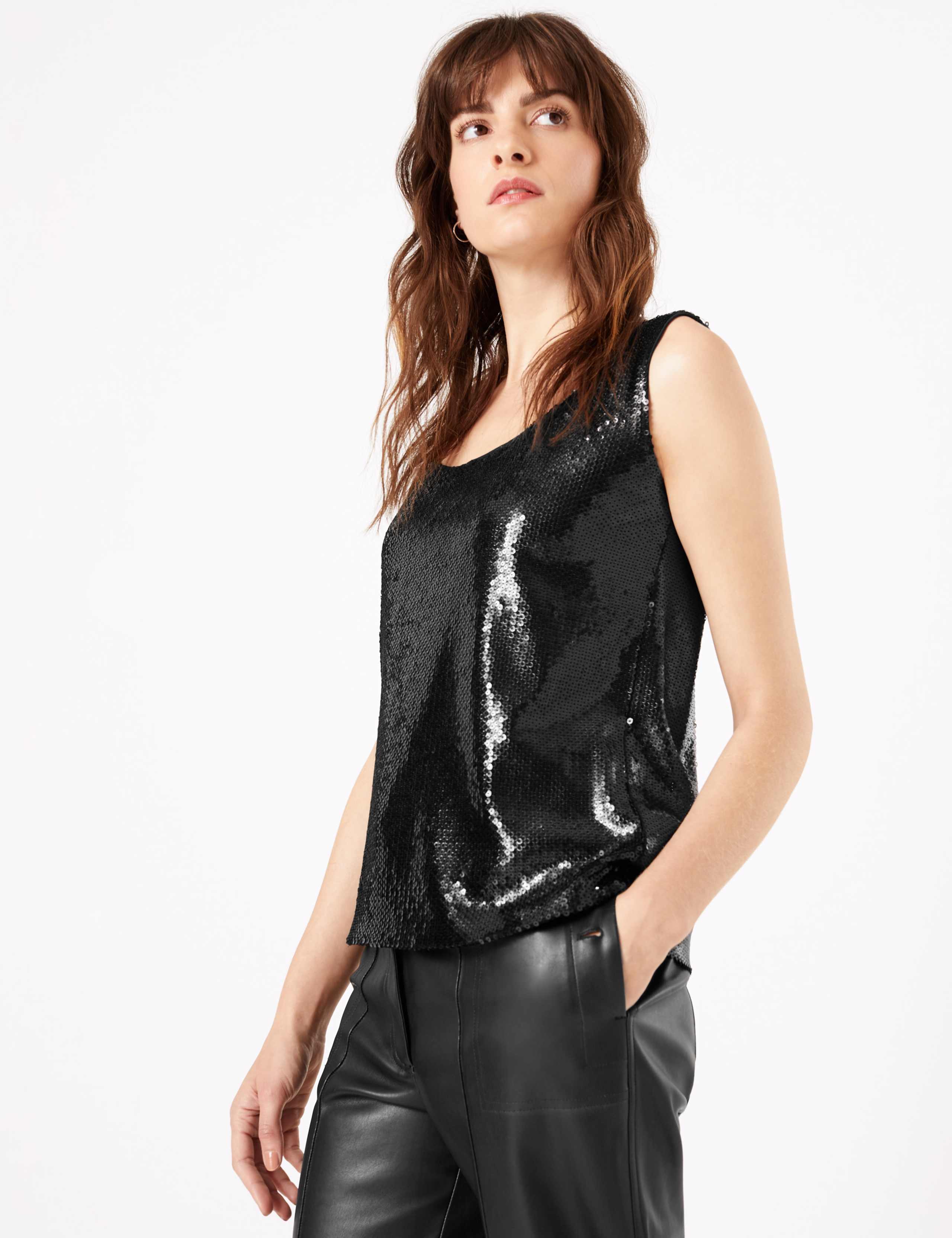Sequin Vest Top 1 of 4