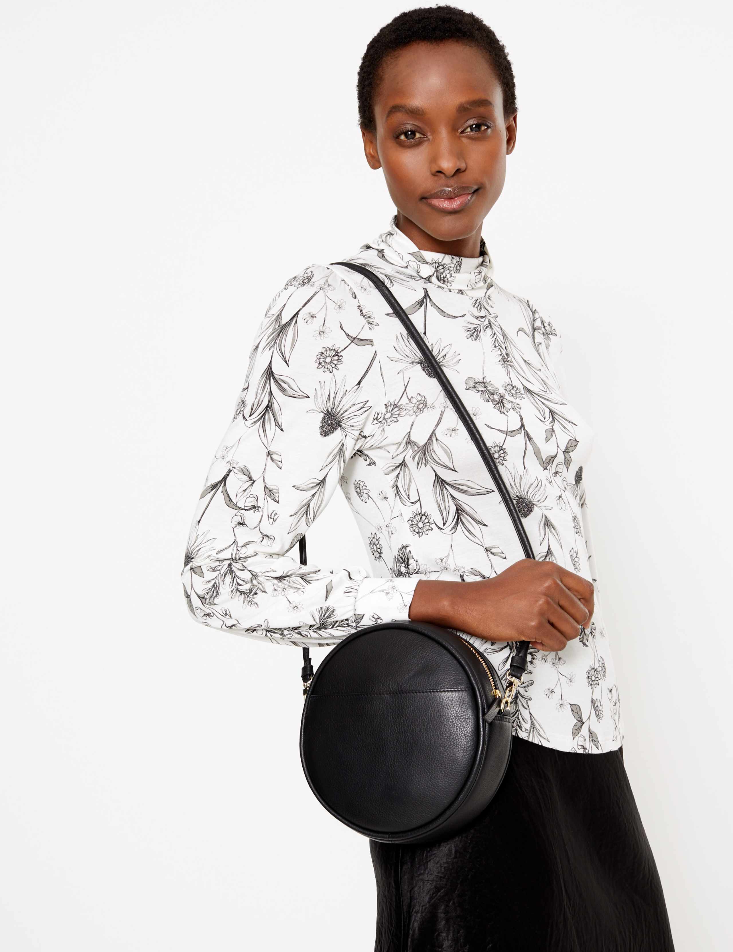 Floral Print Fitted Long Sleeve Top 5 of 5