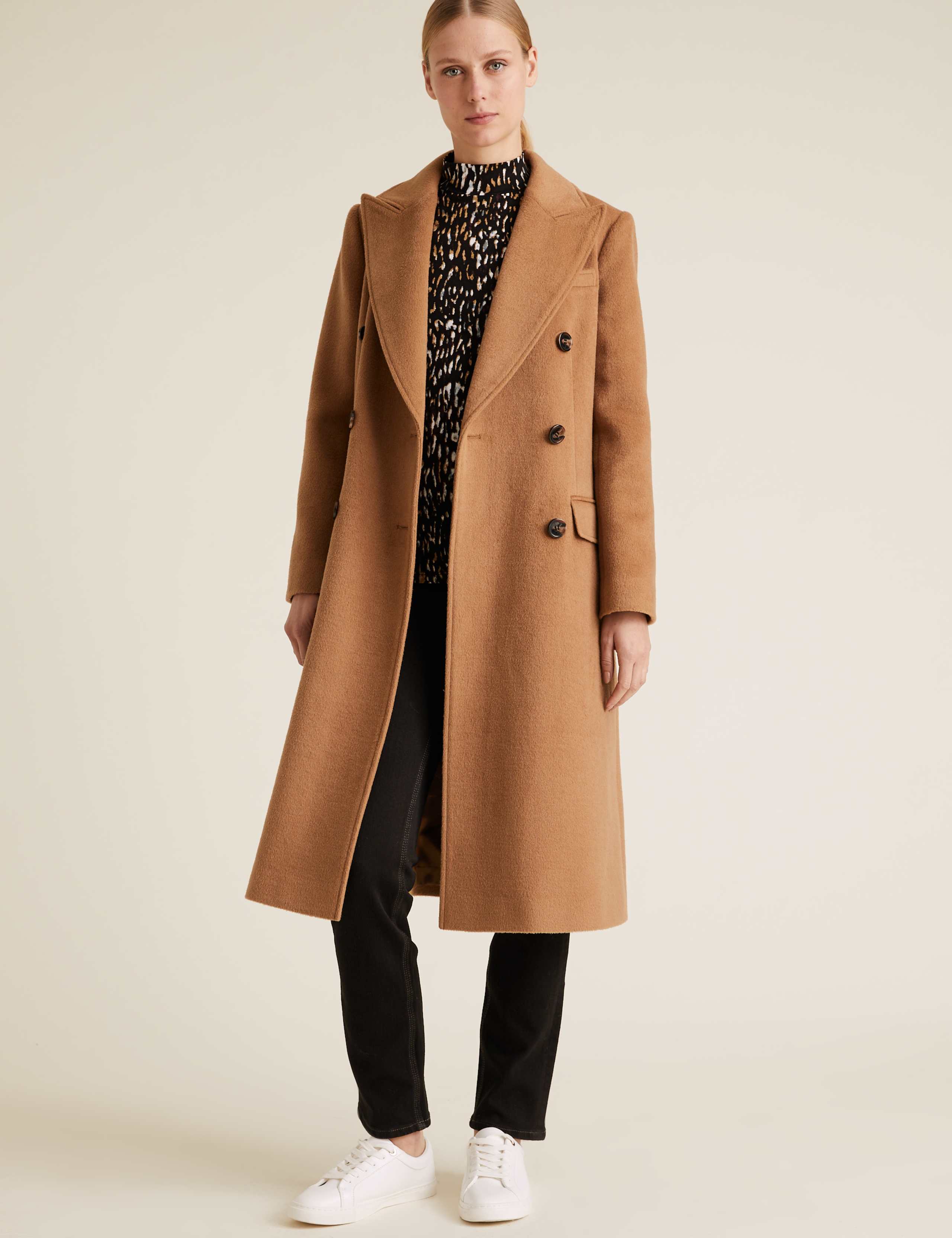 Animal Print Funnel Neck Fitted Top 5 of 5