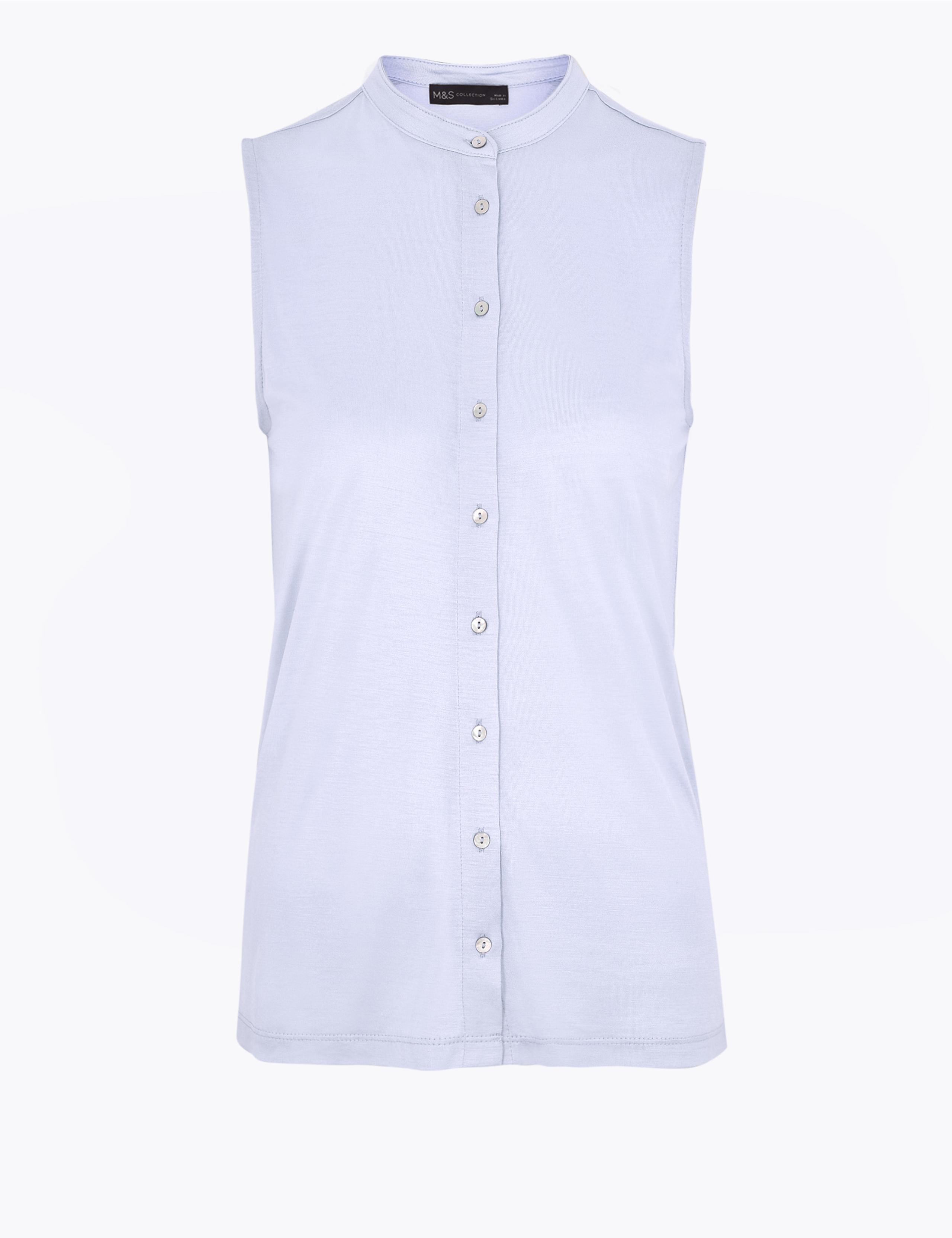 Jersey Longline Sleeveless Shirt 2 of 4