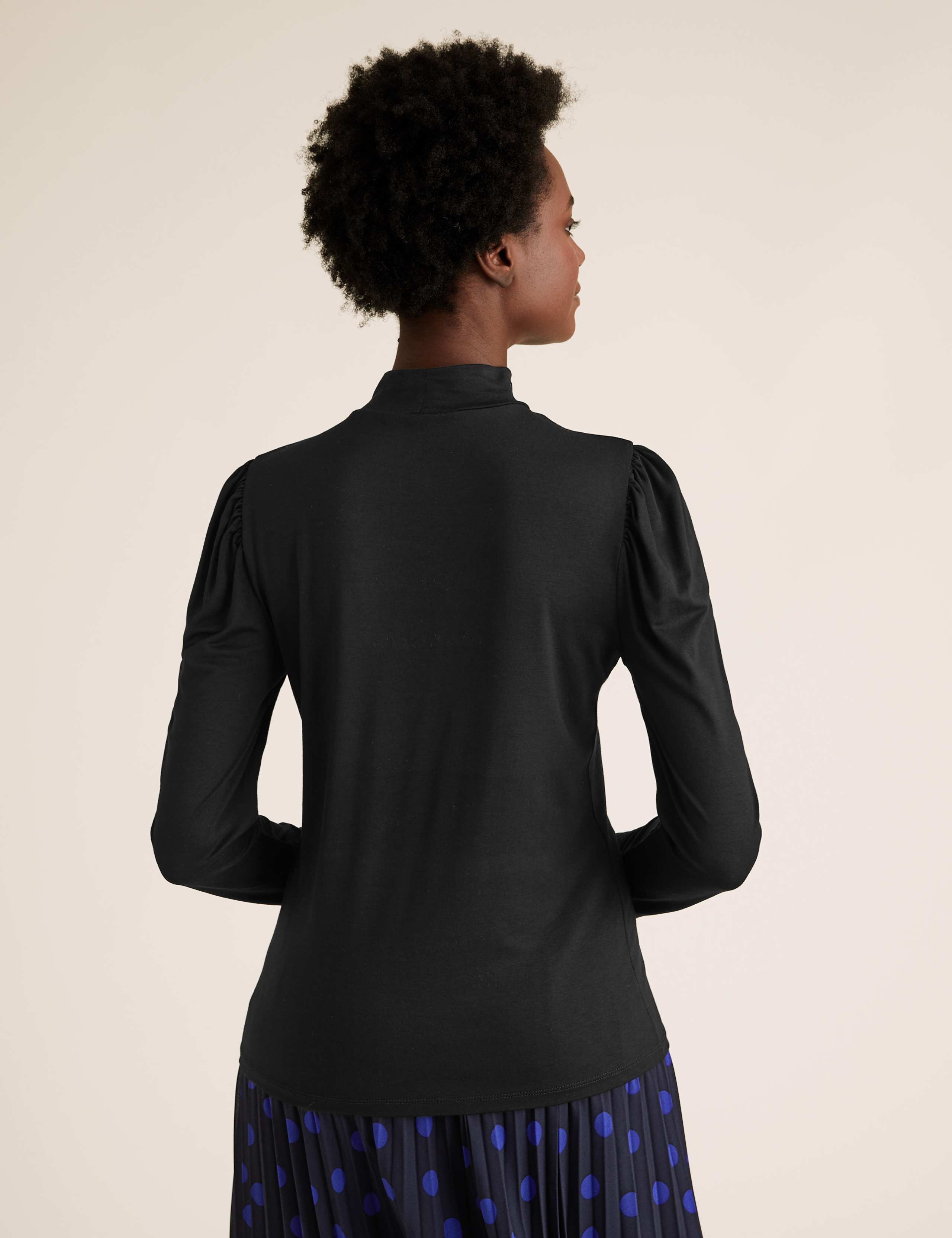 Funnel Neck Fitted Long Sleeve Top 5 of 5