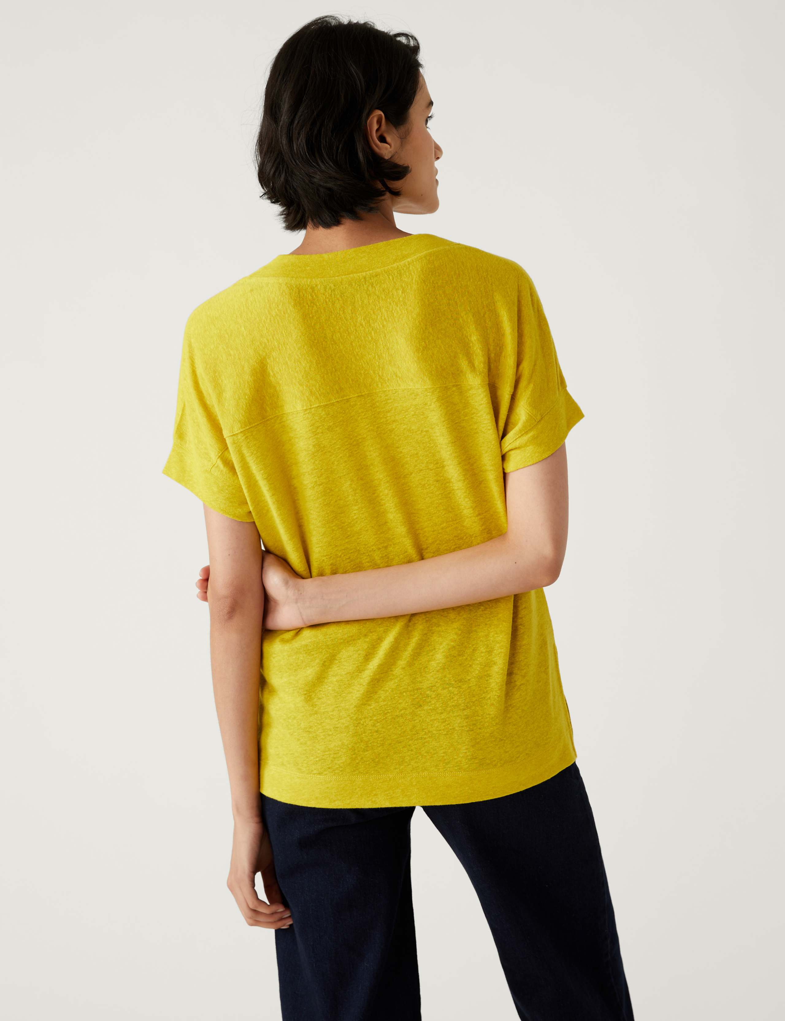 Linen Rich Regular Fit T-Shirt 5 of 5